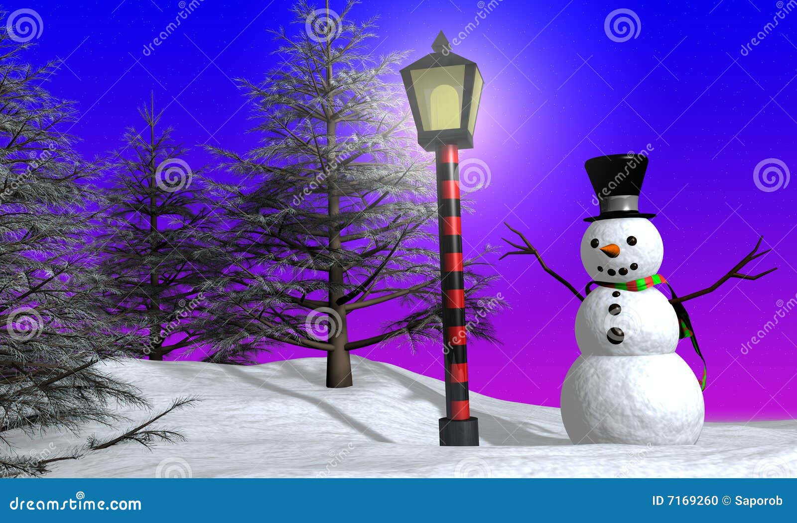 Roblox boy avatar in a snowy christmas scene