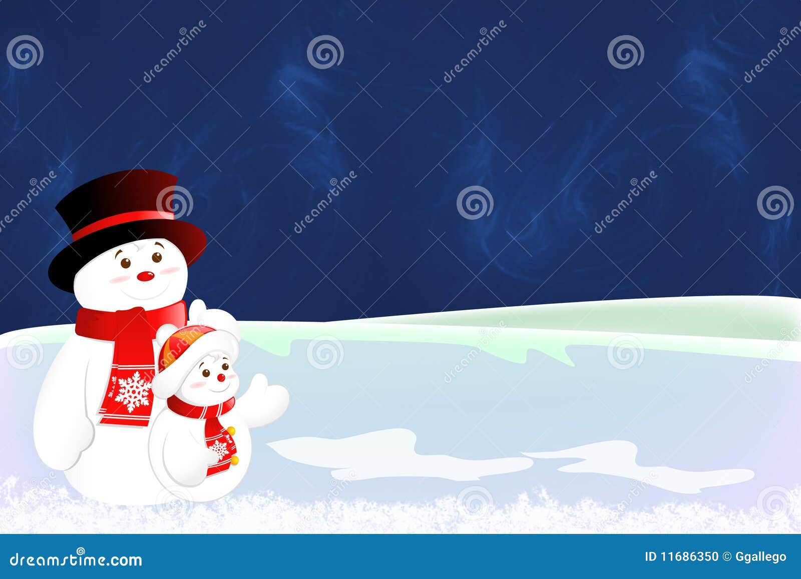 snowman christmas card