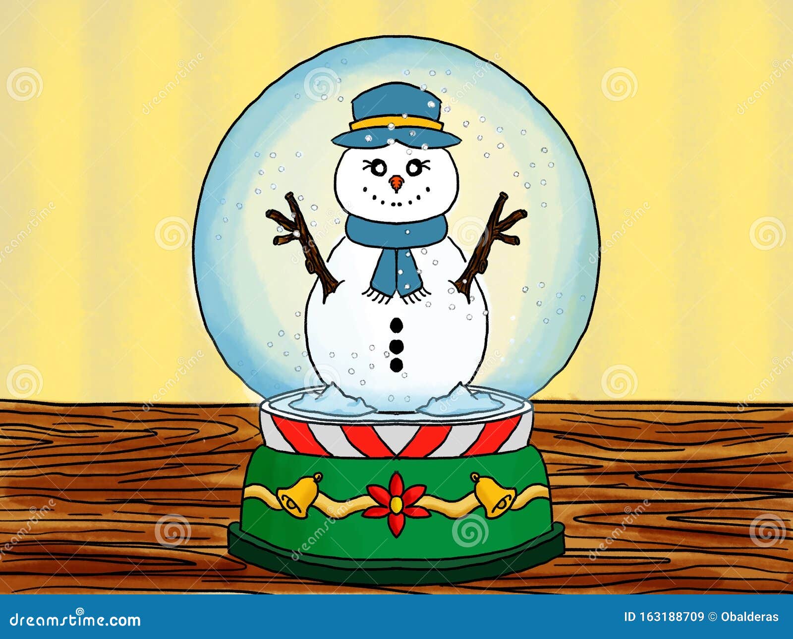 snowman in a crystal ball - muÃÂ±eco de nieve en una  bola de cristal