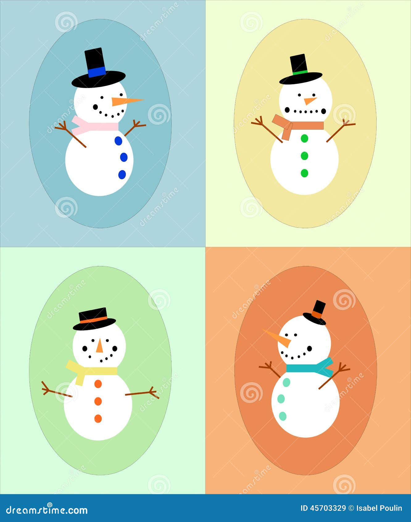 Snowman display stock illustration. Illustration of background - 45703329