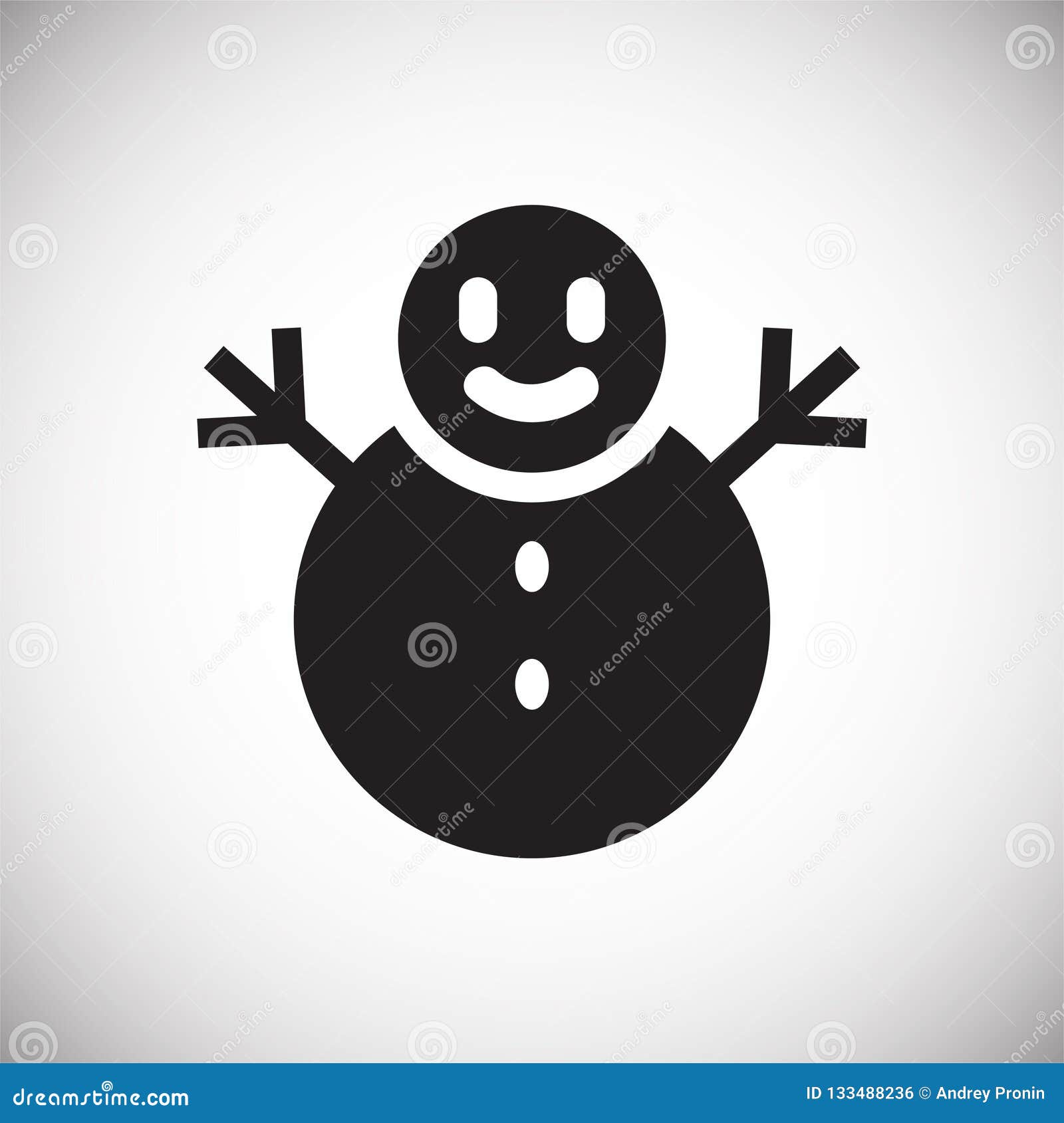 Download Snowman Icon On White Background For Graphic And Web ...