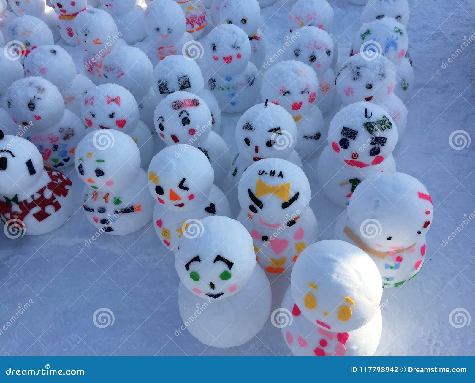 Mini Snowman stock photo. Image of hokkaido, snowman - 202894002