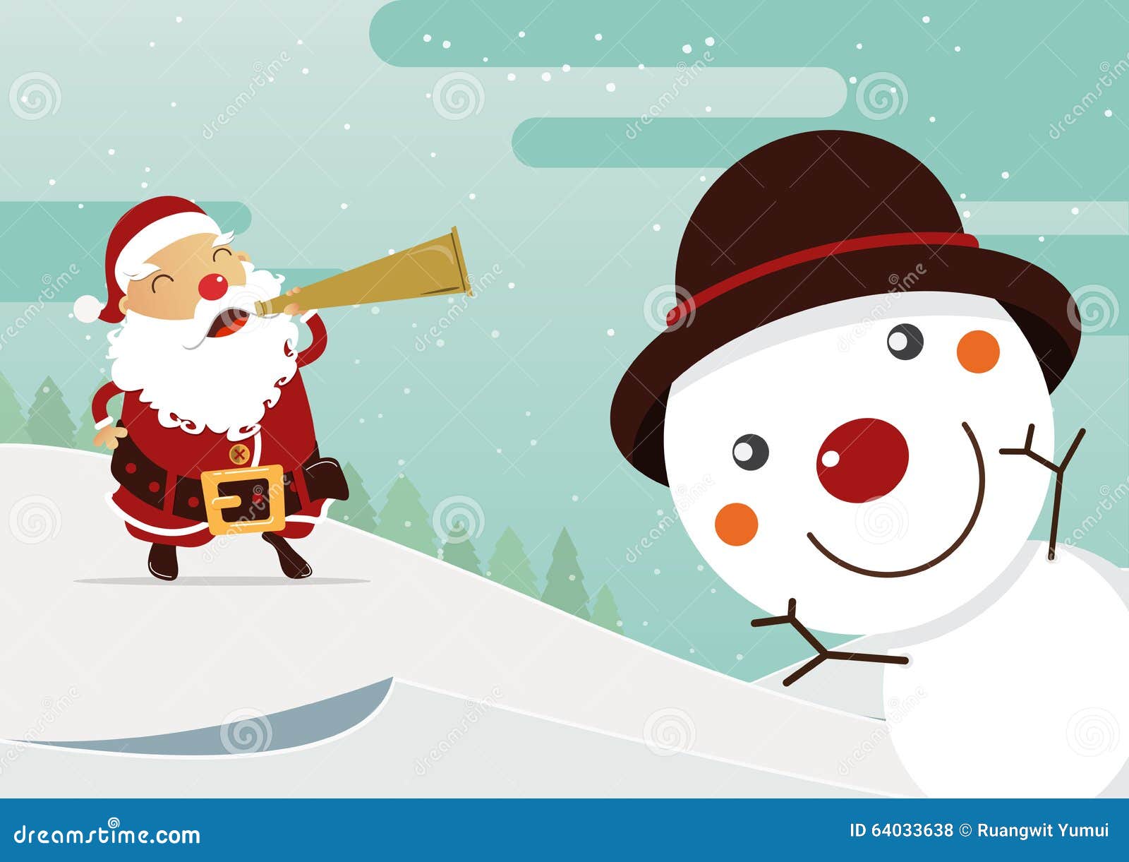 Santa red nose