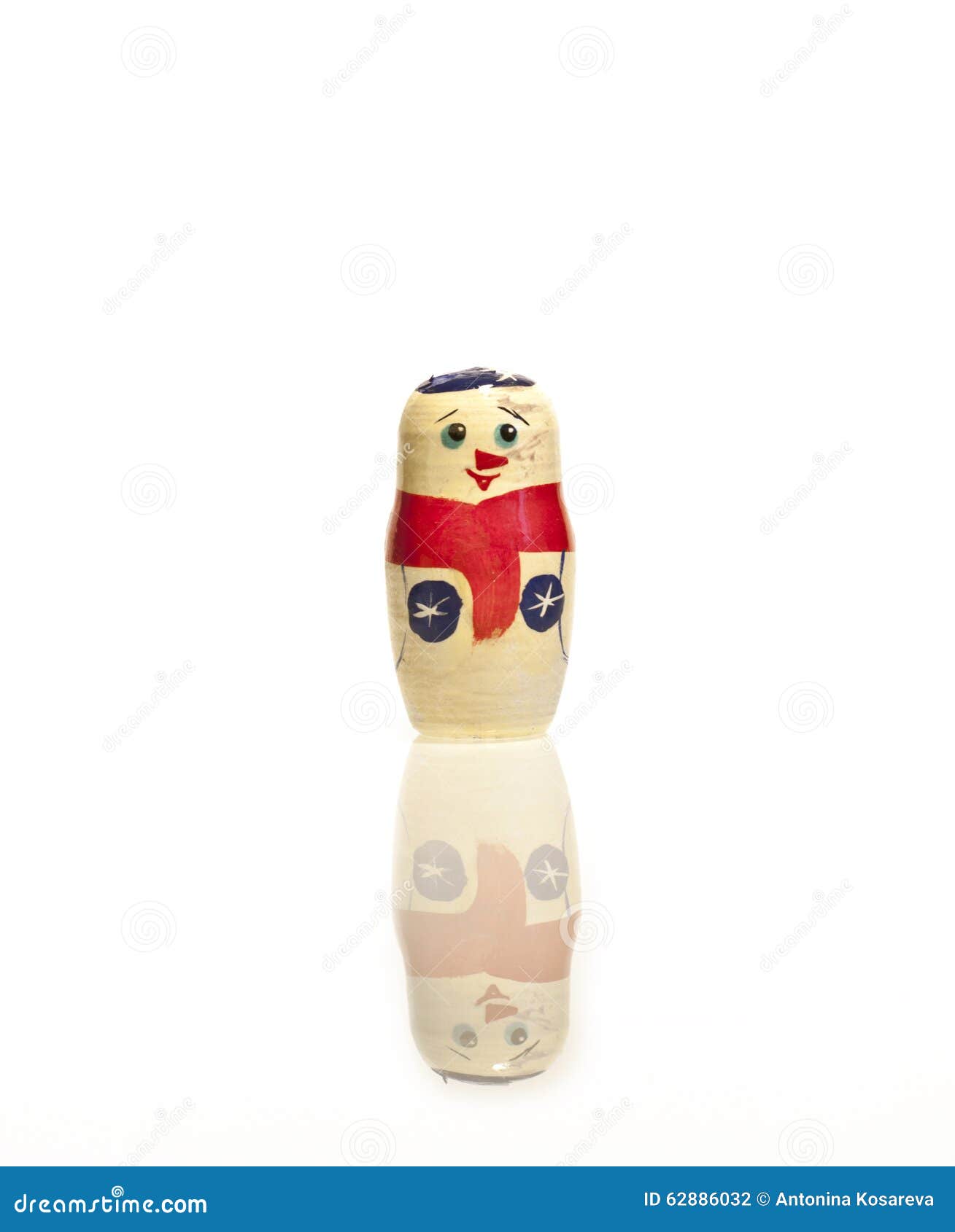 Snowman. Russian Matrioshka Stock Photo Image of isolated, merry