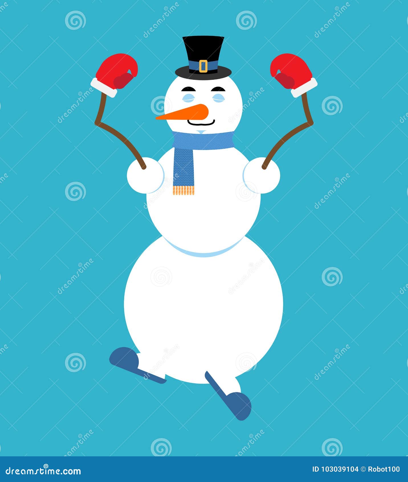 Snowman Yoga. Relaxation and Meditation Stock Vector - Illustration of ...