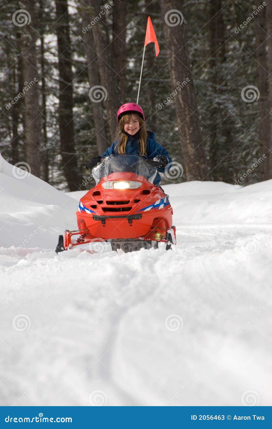 Snowmobile Girl stock image. Image of goggles, helmet 2056463