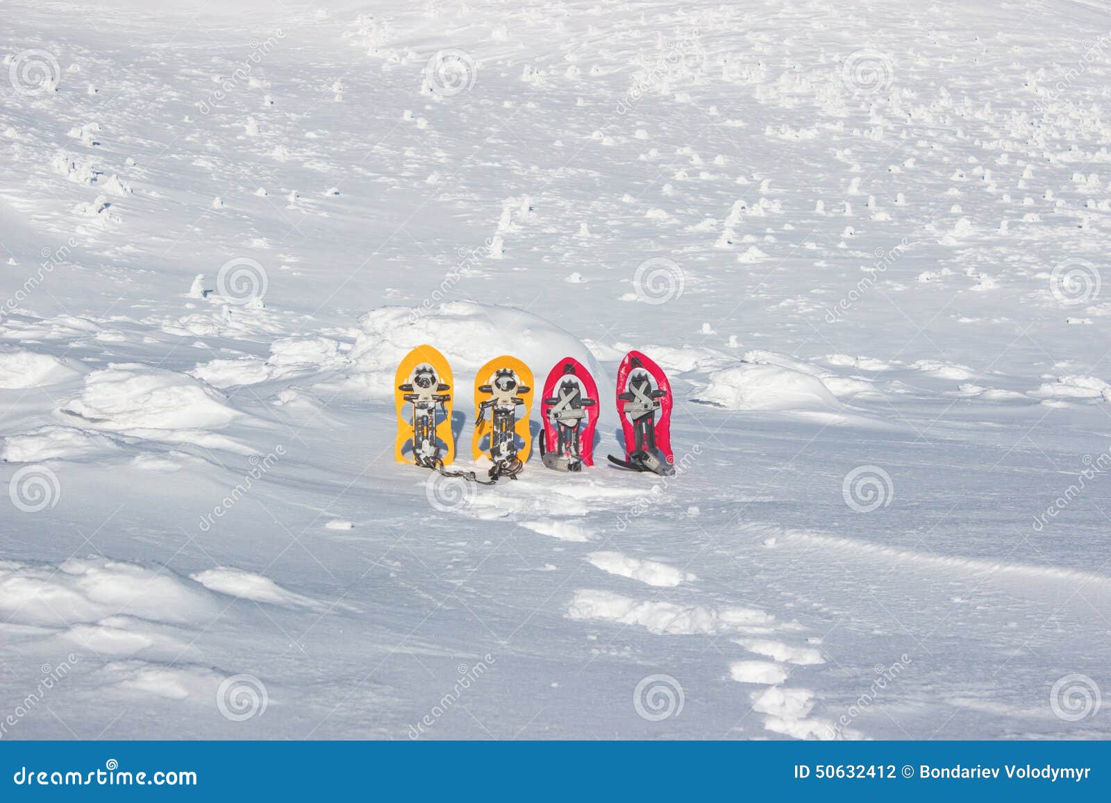 Snowshoe stock photo. Image of hill, backpacker, mountains 50632412