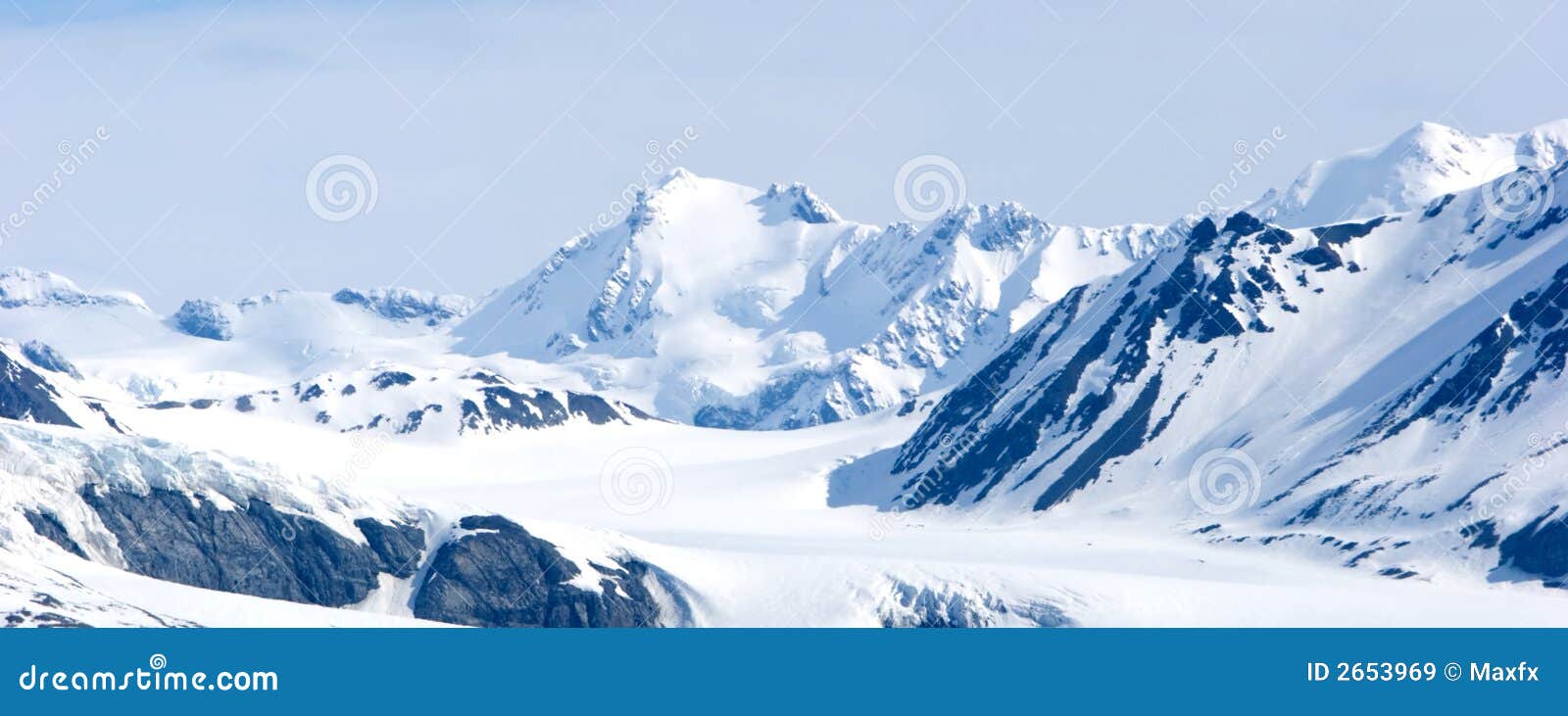 snowy alaska mountains