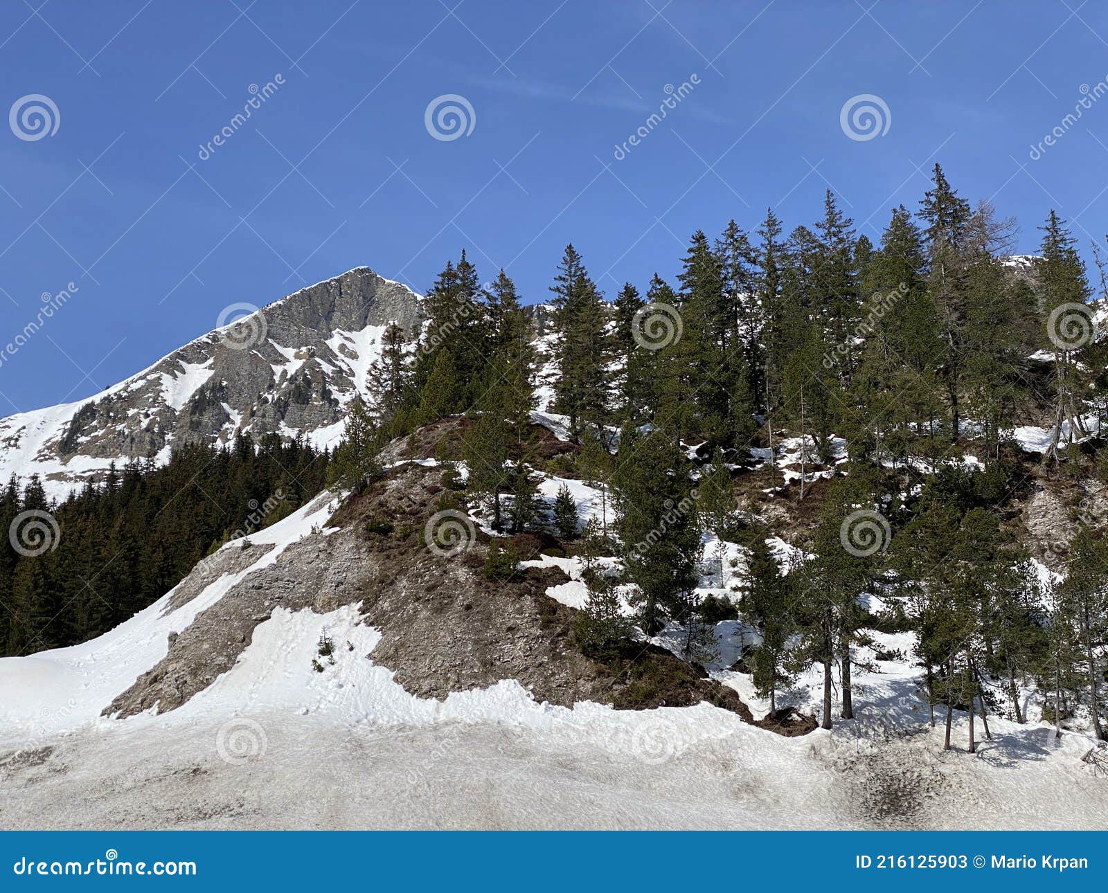 snowy alpine mountain peak la palette located in a mountain massif of the bernese alps alpes bernoises, les diablerets -