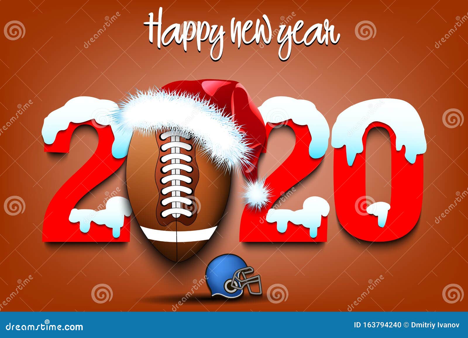 football on christmas eve 2020 Snowy New Year Numbers 2020 And Football Ball Stock Vector Illustration Of Creative Abstract 163794240 football on christmas eve 2020