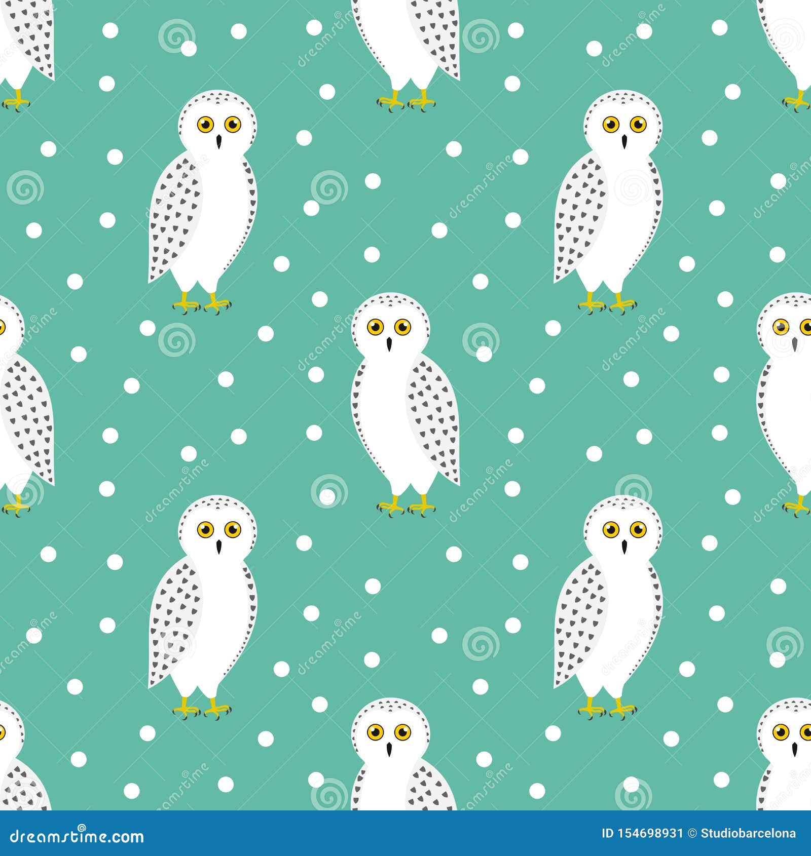the-snowy-owl-seamless-winter-pattern-stock-vector-illustration-of