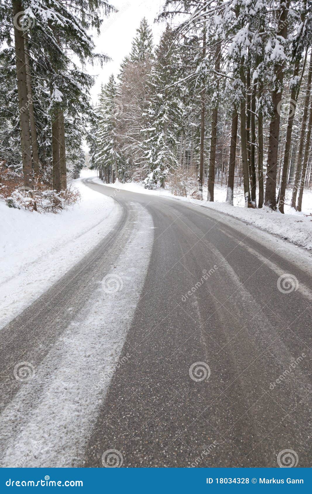 snowy road