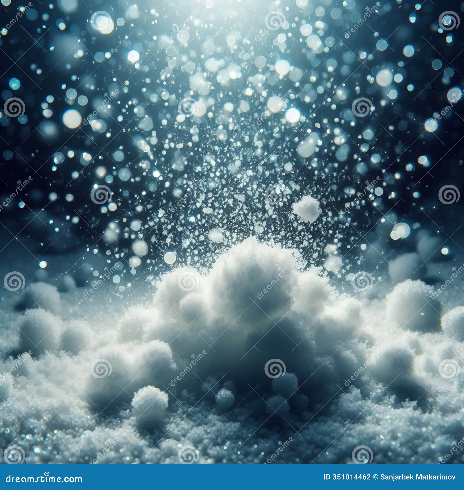 snowy surface fluffy powdery texture with soft sparkling highlig