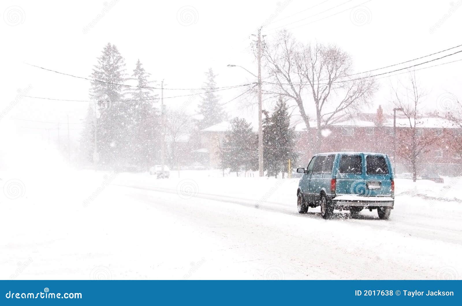 Snowy van stock photo. Image of automobile, danger, heavy 2017638