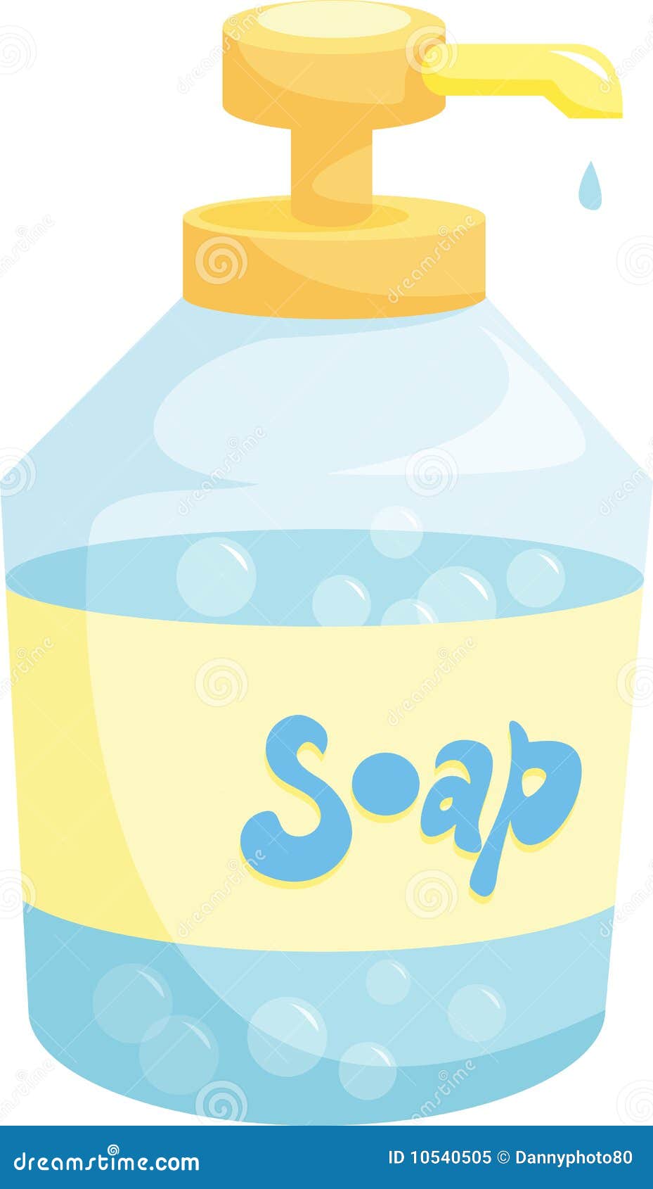Soap bottle stock vector. Illustration of space, object - 10540505