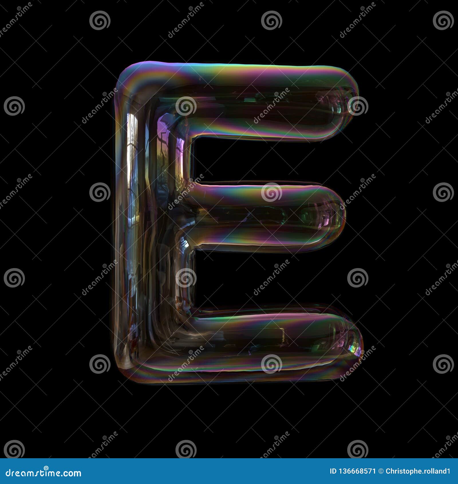 Soap Bubble Letter E Capital 3d Transparent Font Dream Childhood Or Fragility Concept Stock Illustration Illustration Of Type Childhood