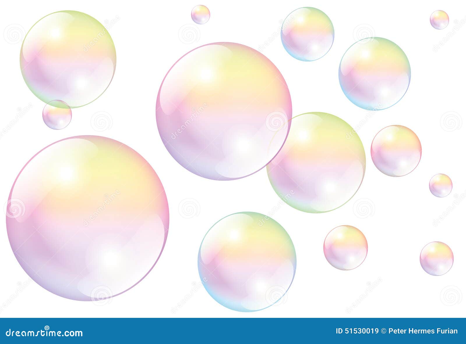 soap bubbles white