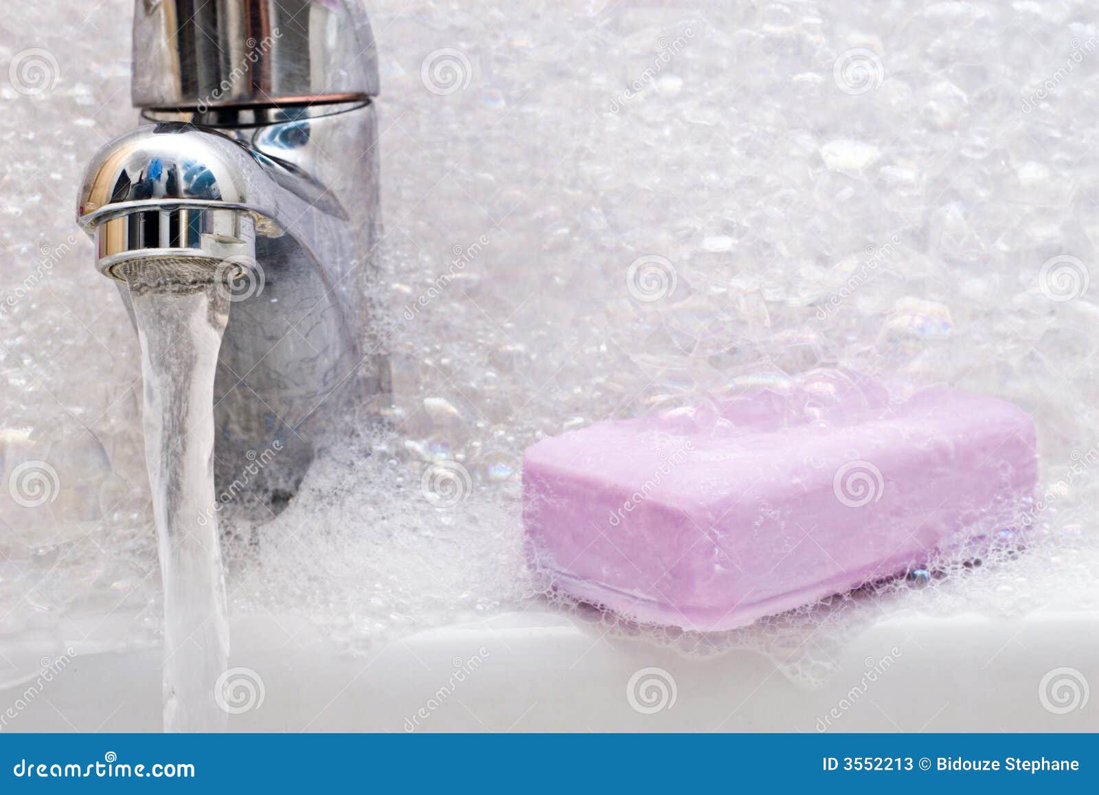 Soap And Sink In Foam Stock Photos - Image: 3552213