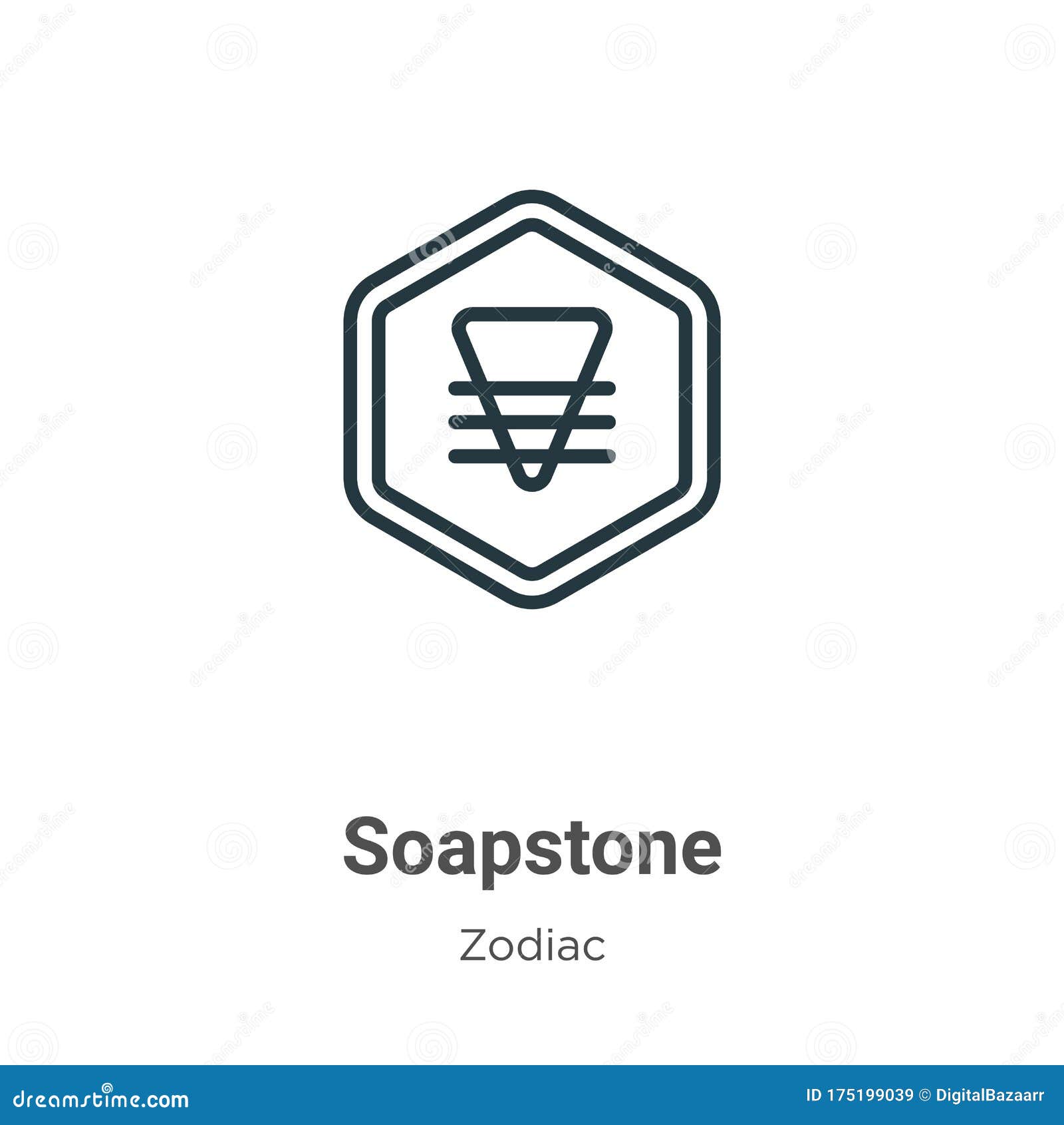 Soapstone Outline Vector Icon. Thin Line Black Soapstone Icon, Flat