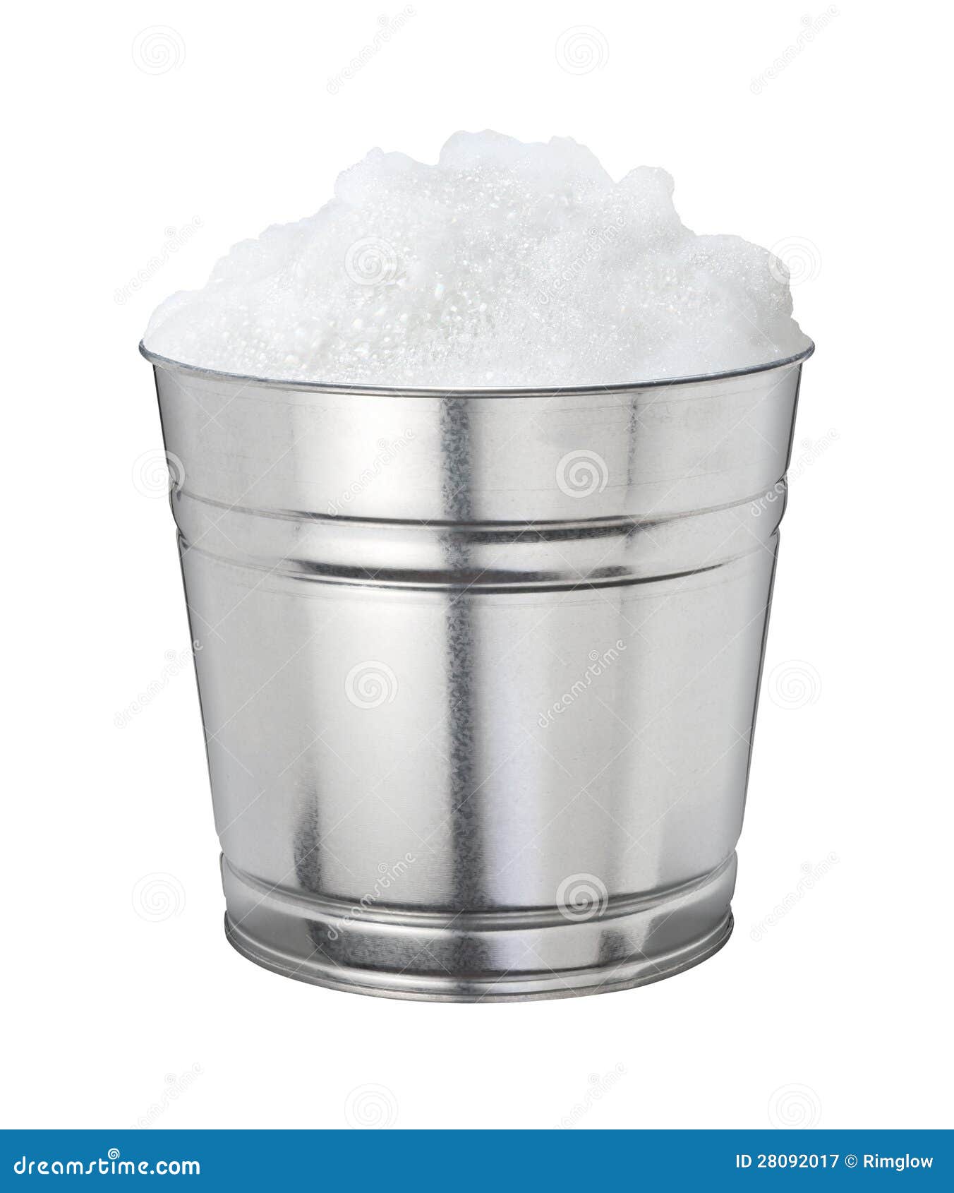 Soapsuds Bucket Isolated On White Stock Image Image of janitorial