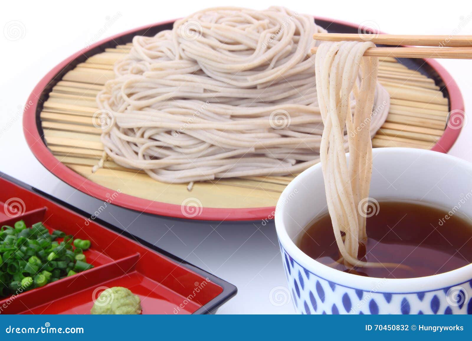 Soba, buckwheat noodles stock photo. Image of chopsticks - 70450832