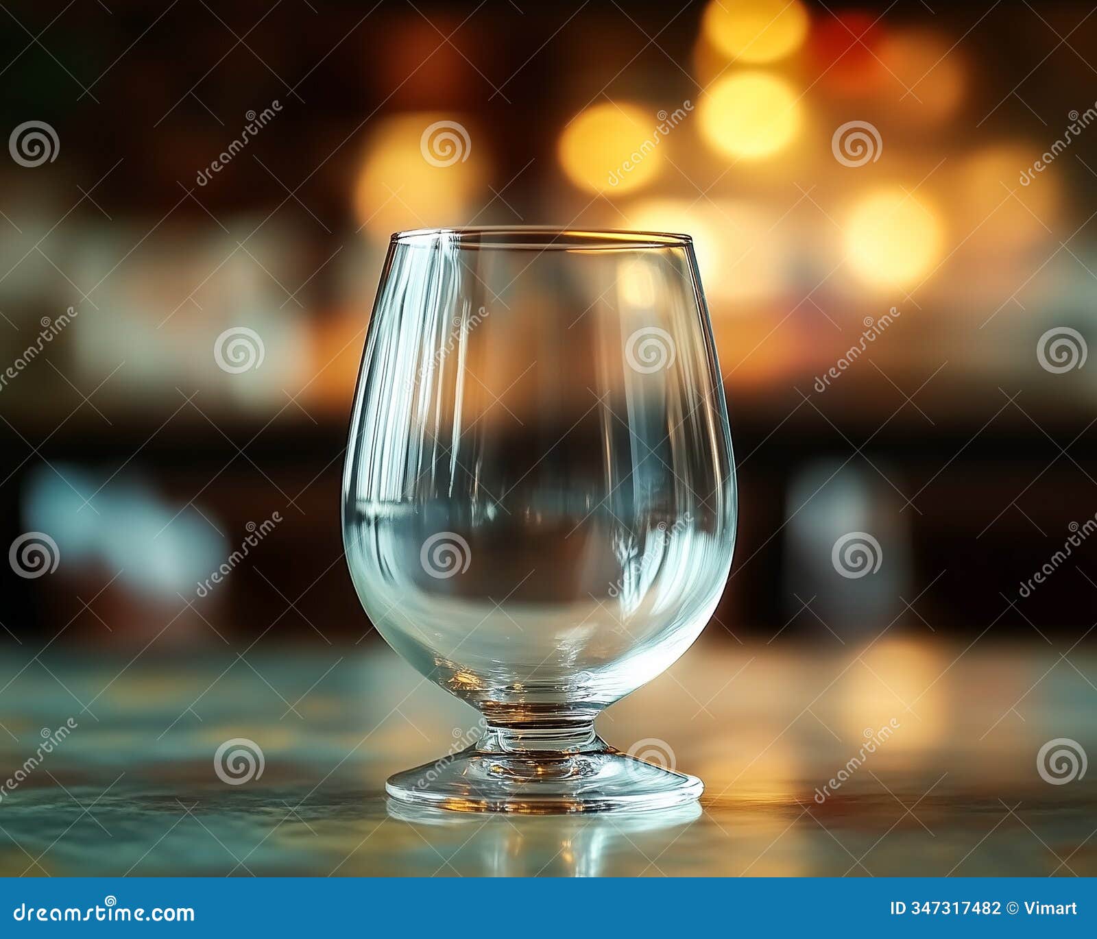 sobriety concept. an empty glass, embodying abstinence and a commitment to health