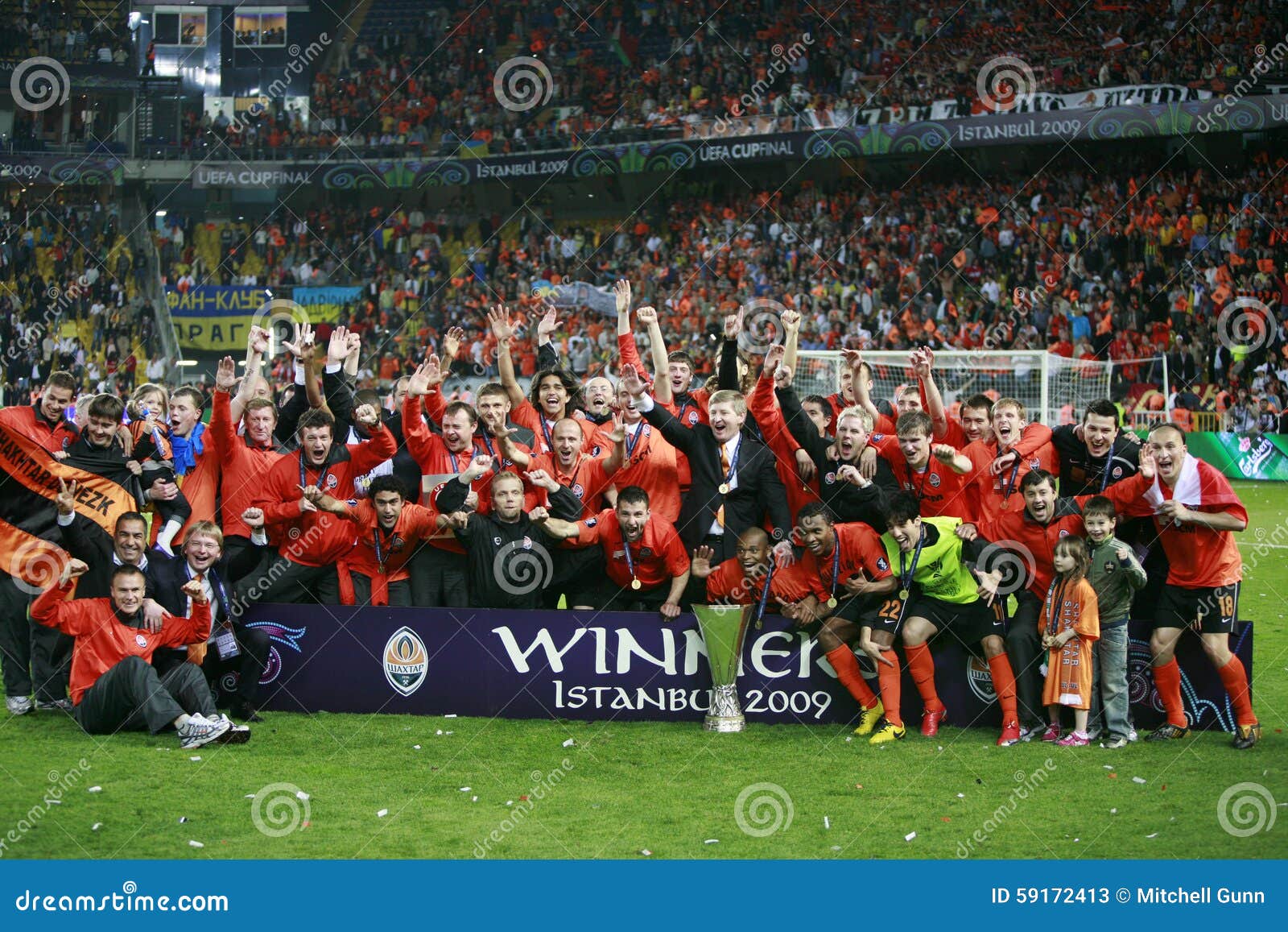 Soc Fußball-UEFA-Pokal Abschließendes Werder Bremen Gegen Shakhtar Donetsk Redaktionelles Stockfoto