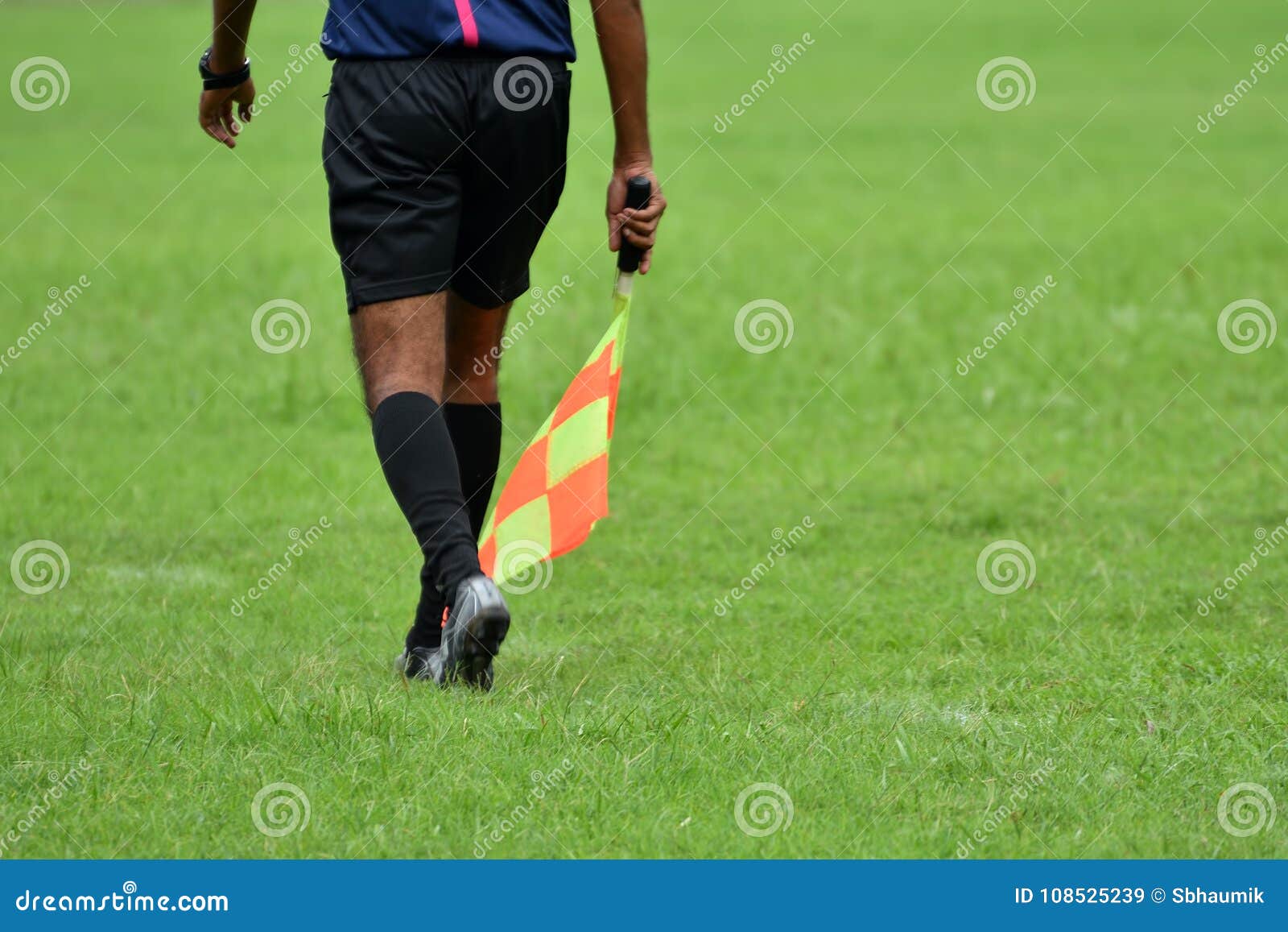 Soccer Assistant Referee RoyaltyFree Stock Photography CartoonDealer