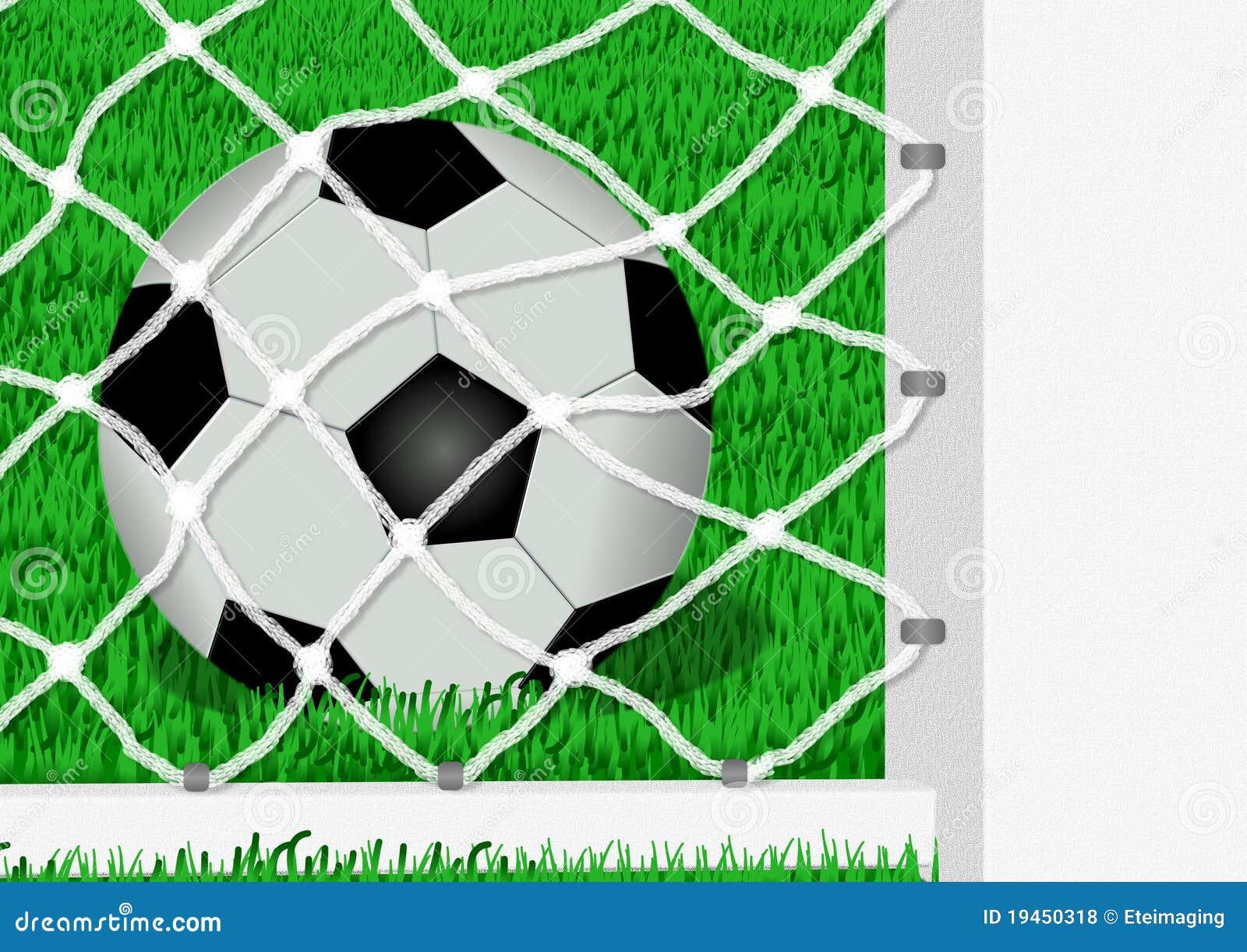 Soccer ball stock illustration. Illustration of grass 19450318