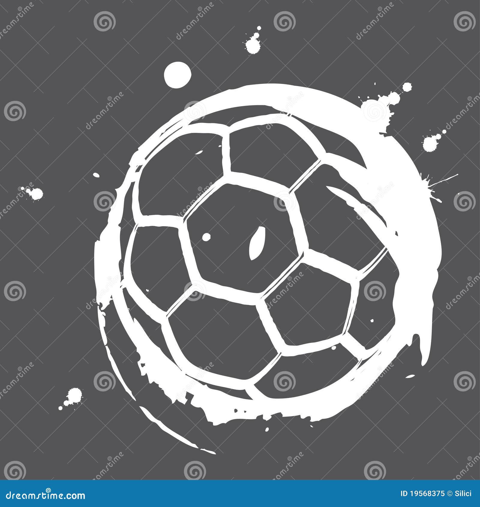 Soccer ball 5 stock vector. Illustration of soccer, black - 19568375