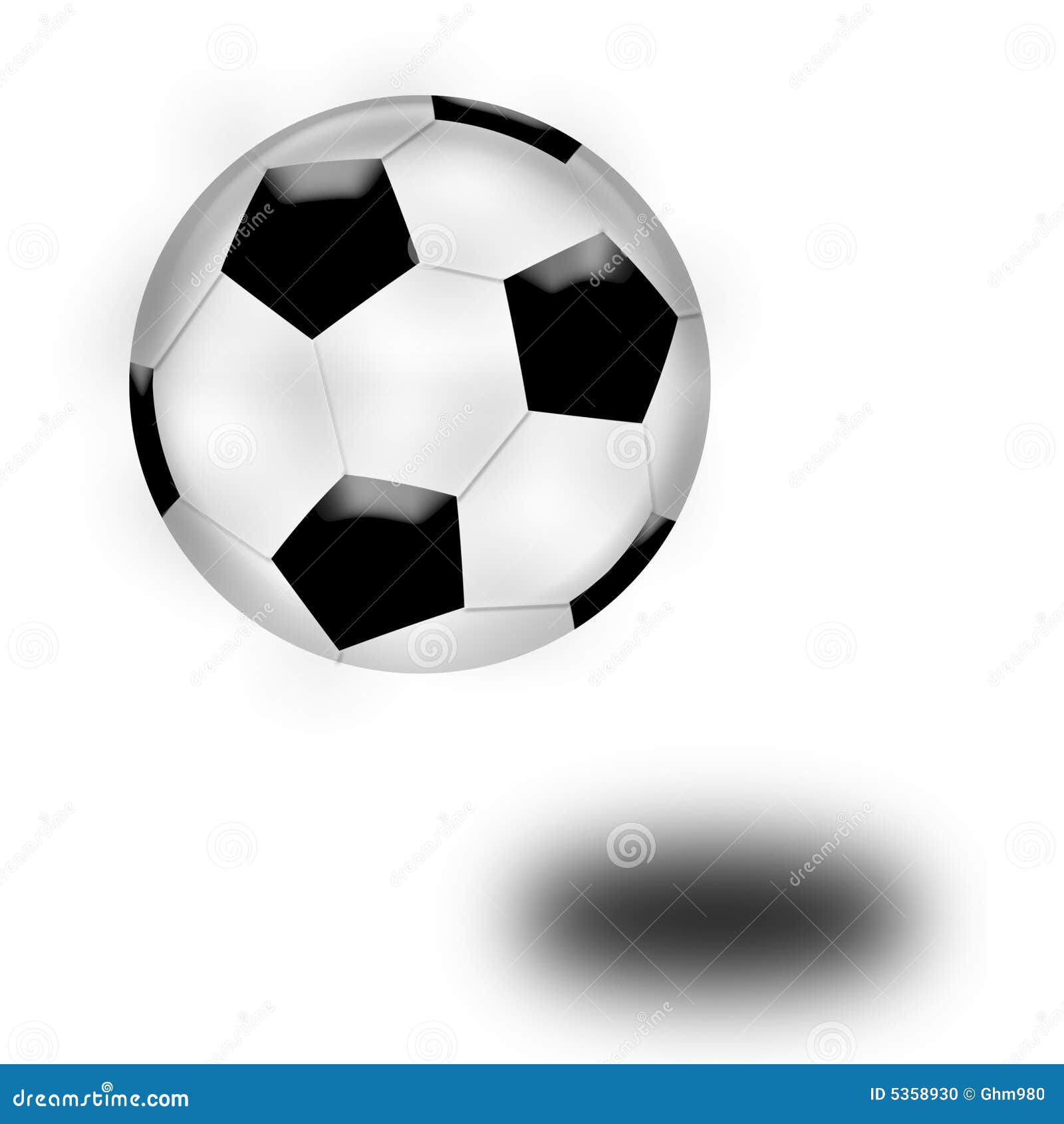 Soccer ball bouncing stock illustration. Illustration of game 5358930