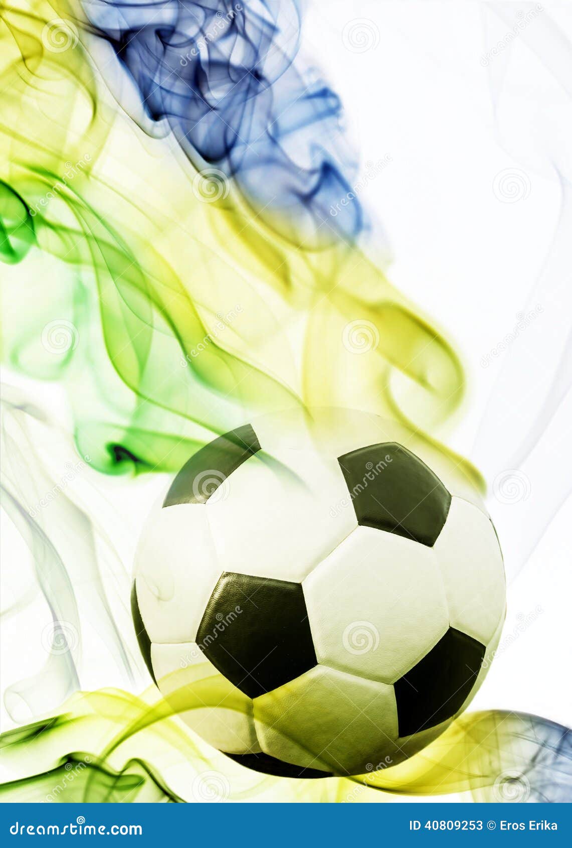 Soccer ball of Brazil 2014 stock image. Image of banner 40809253