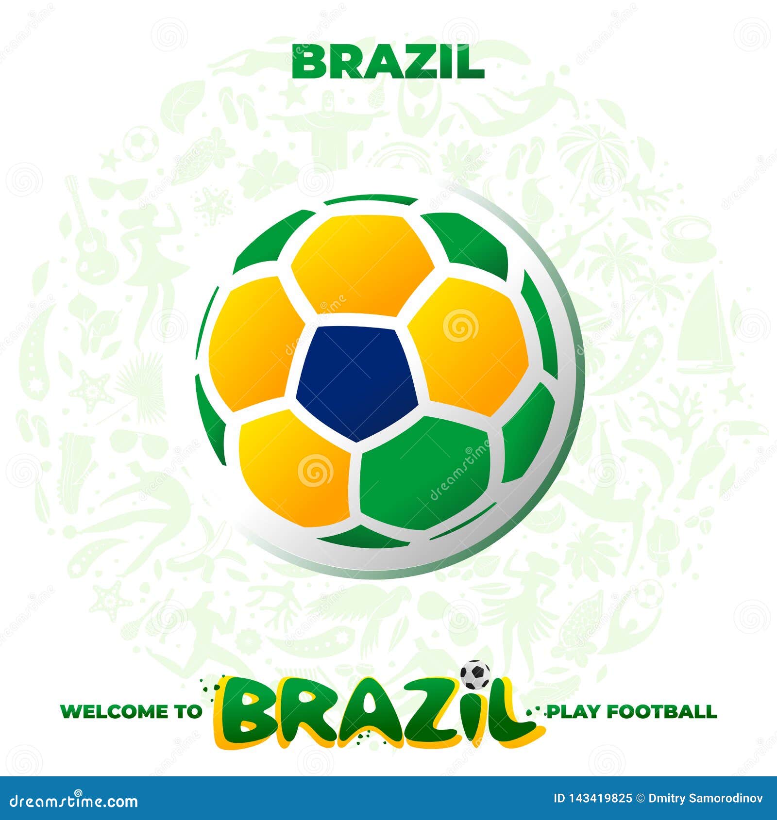 soccer ball in the colors of the national flag