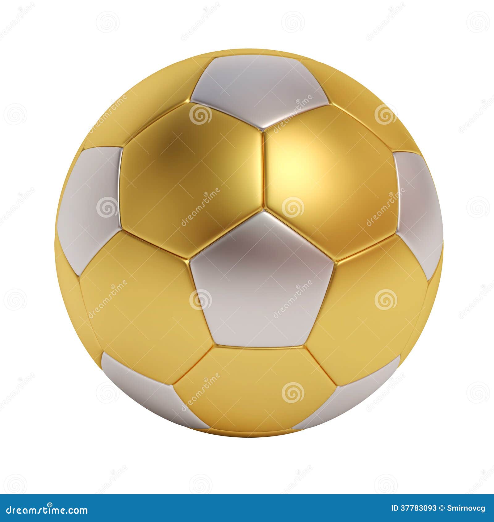 Soccer Ball from Different Metals Isolated on White Background Stock ...