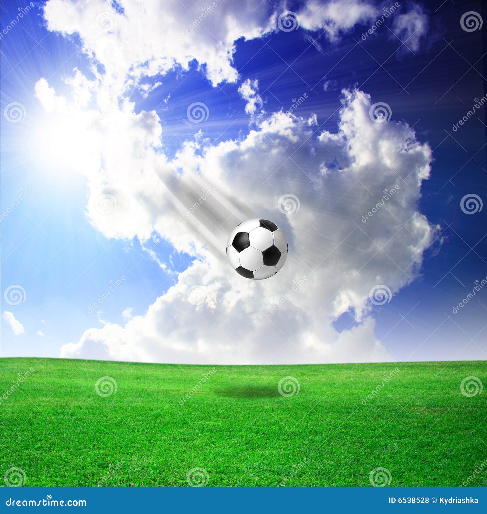 Soccer Ball, Green Field, Heaven Stock Photo Image of professional