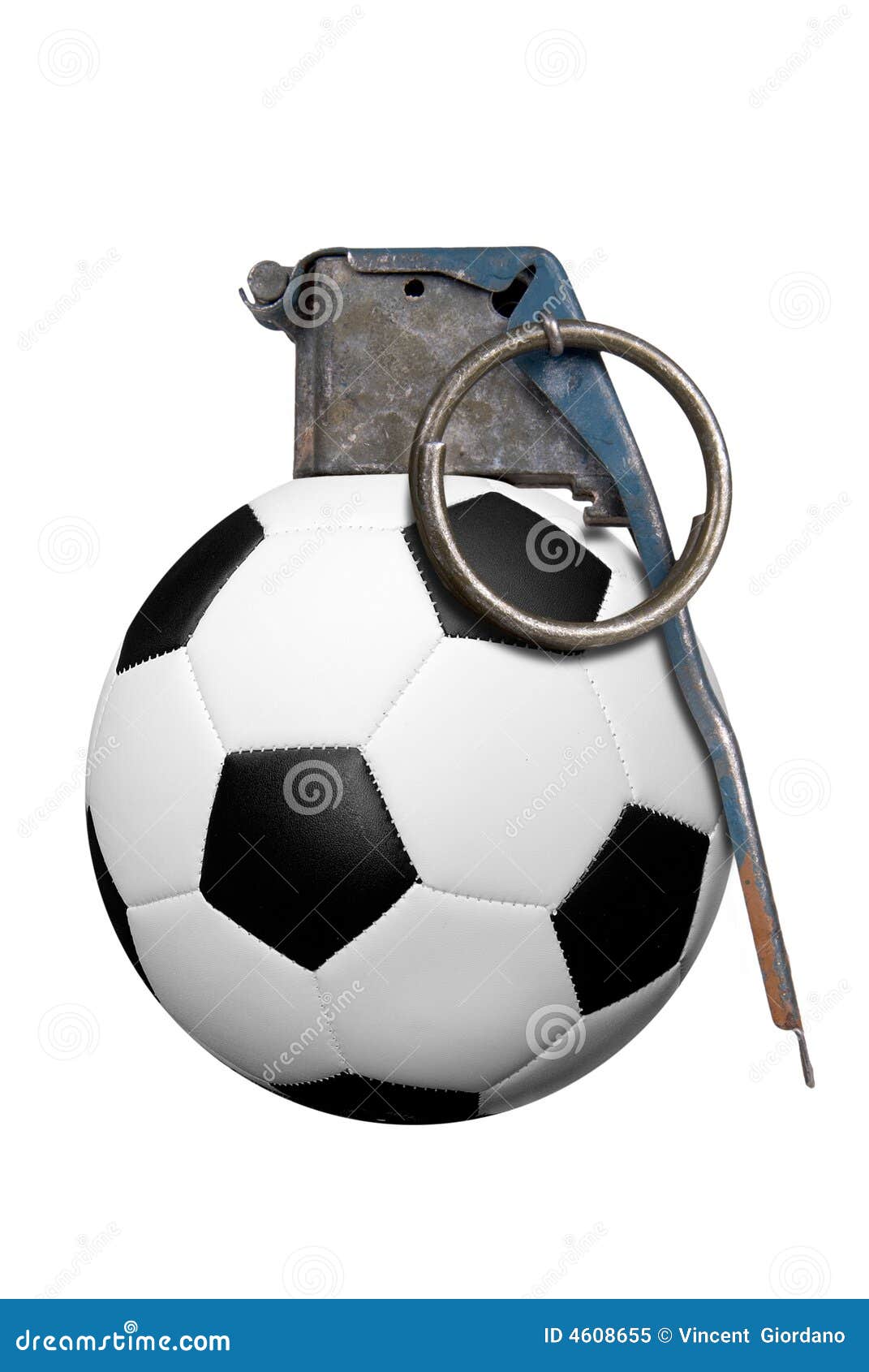 Soccer ball grenade stock image. Image of ball, kick, globe 4608655