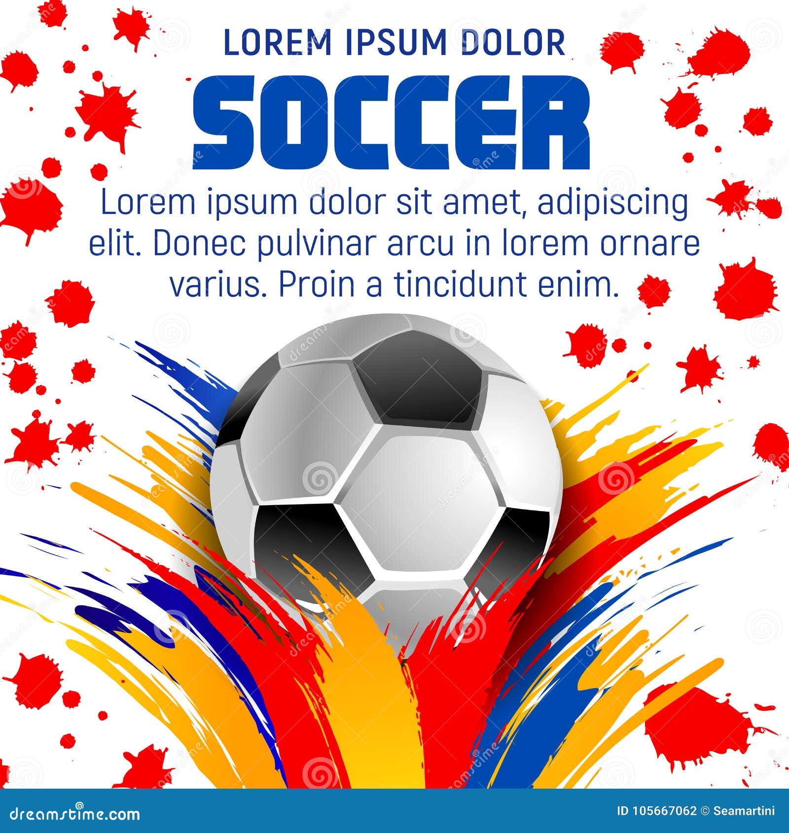 Affiche football Template