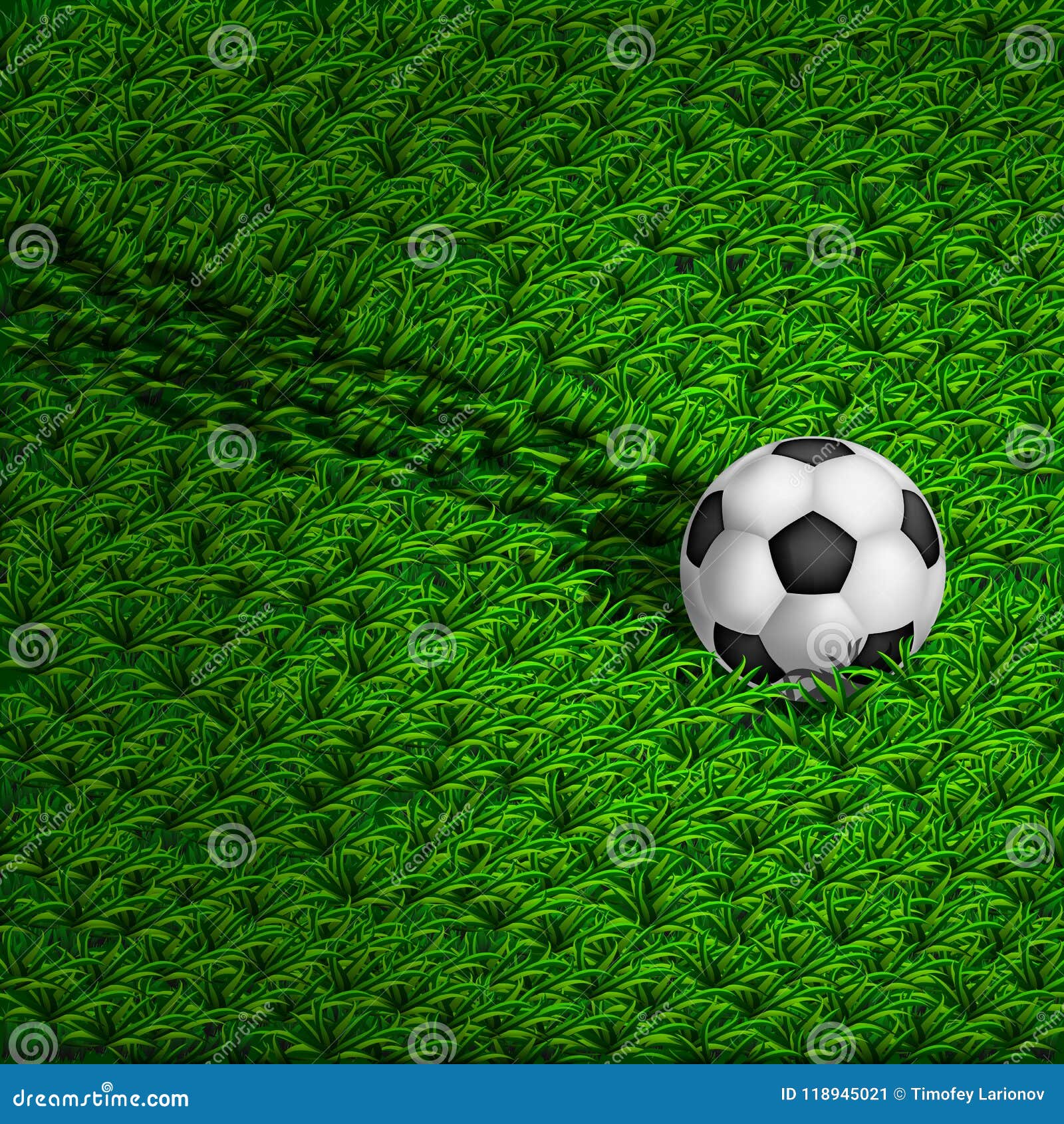A Soccer Ball Rolling on the Grass Stock Vector Illustration of light, circle 118945021