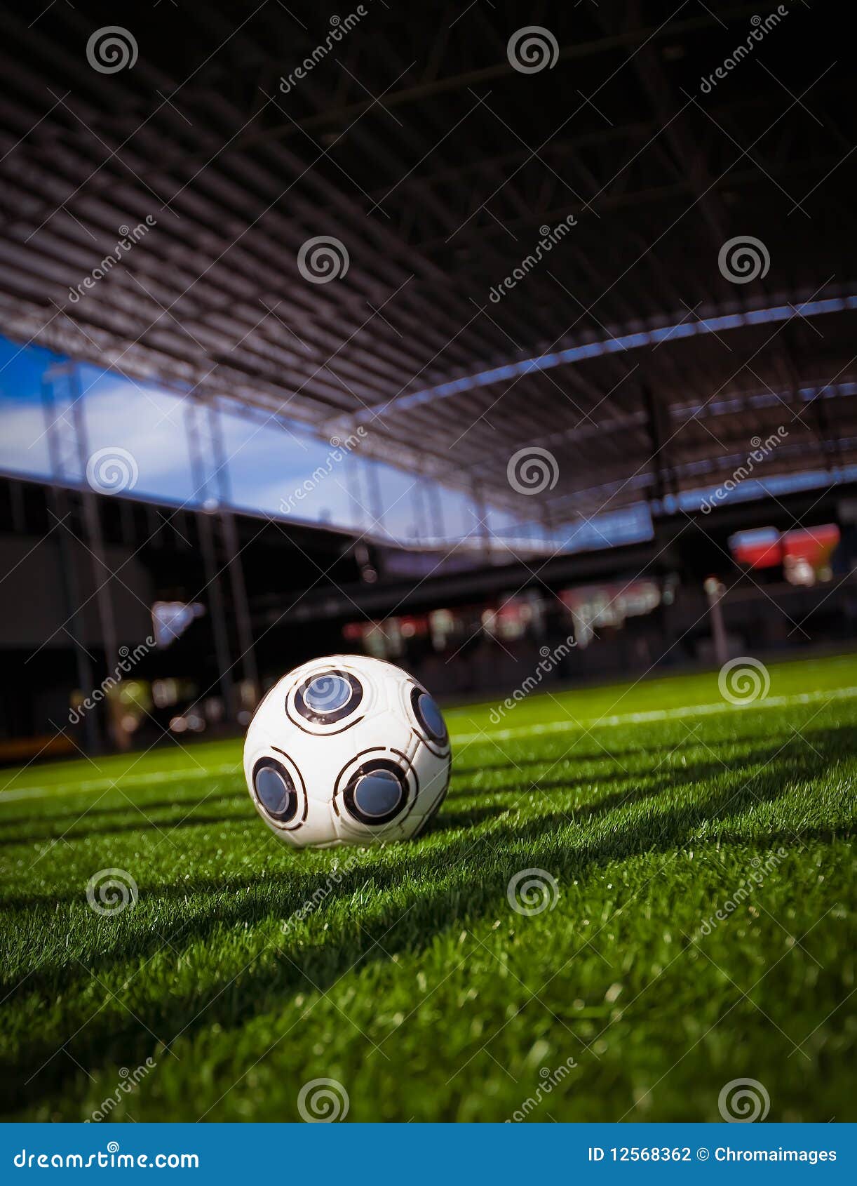 Soccer Ball Stadium Stock Photography Image 12568362