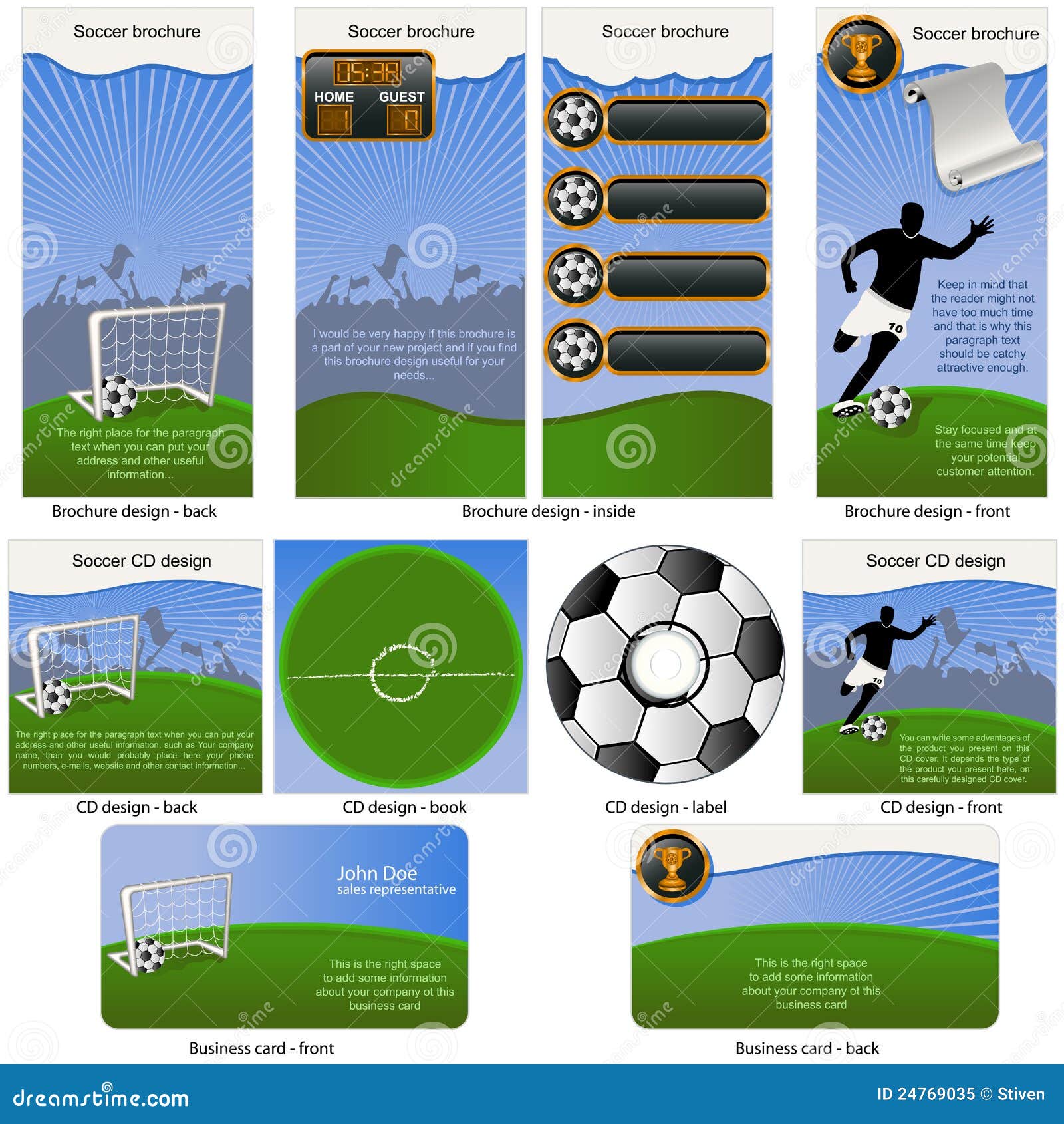 Soccer ball stationary stock vector. Illustration of company 24769035