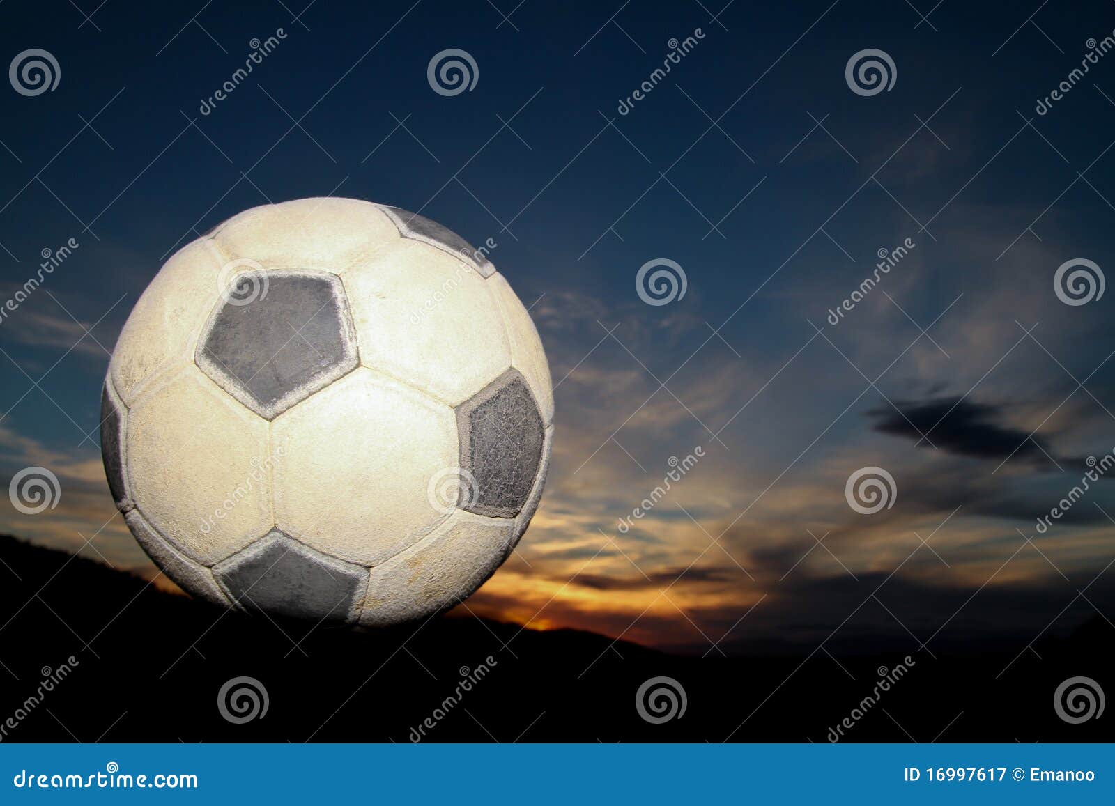 Soccer Ball In Sunset Royalty Free Stock Photography Image 16997617