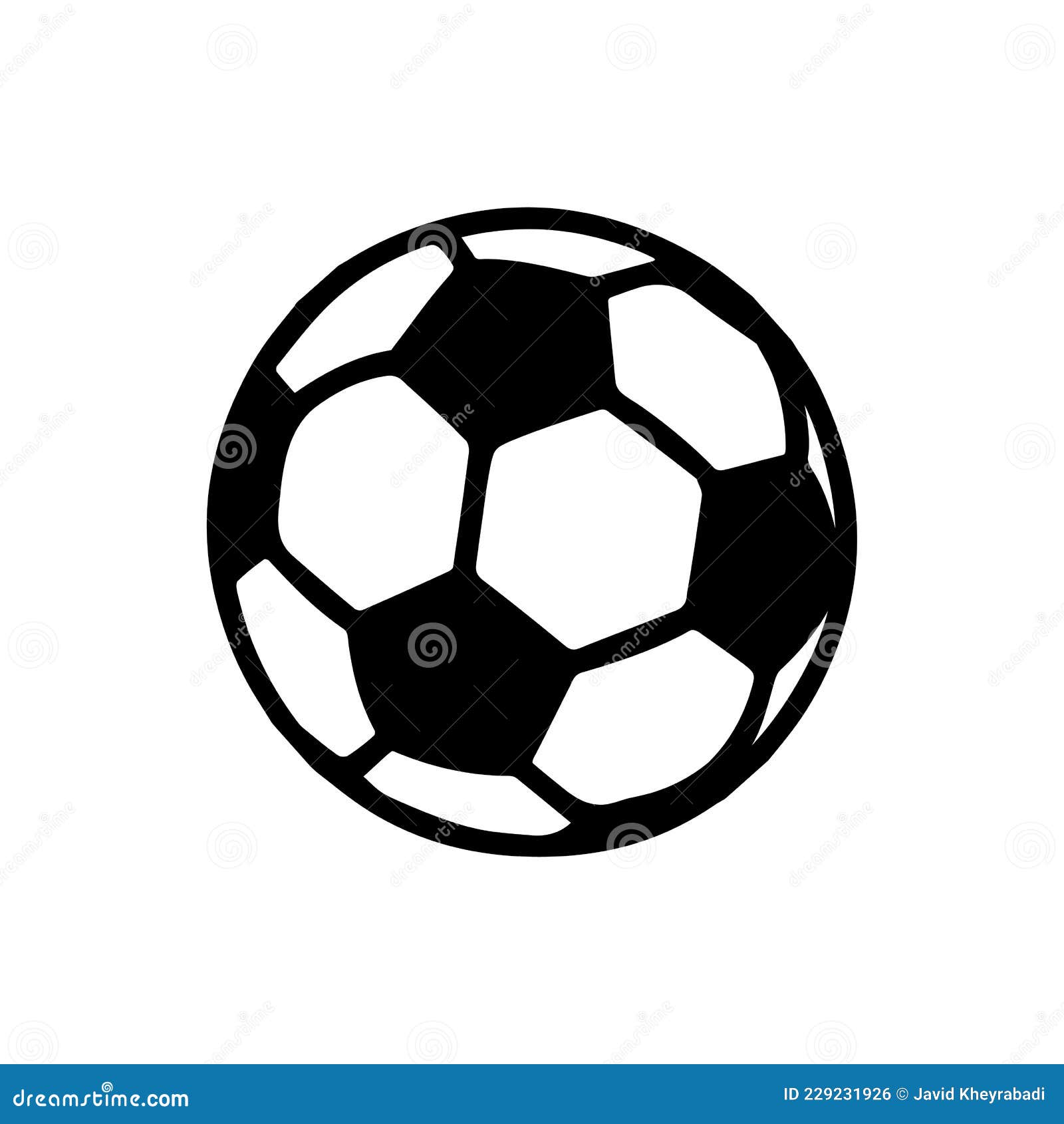 Soccer Ball Icon. Soccer Ball Simple Isolated Icon Stock Vector