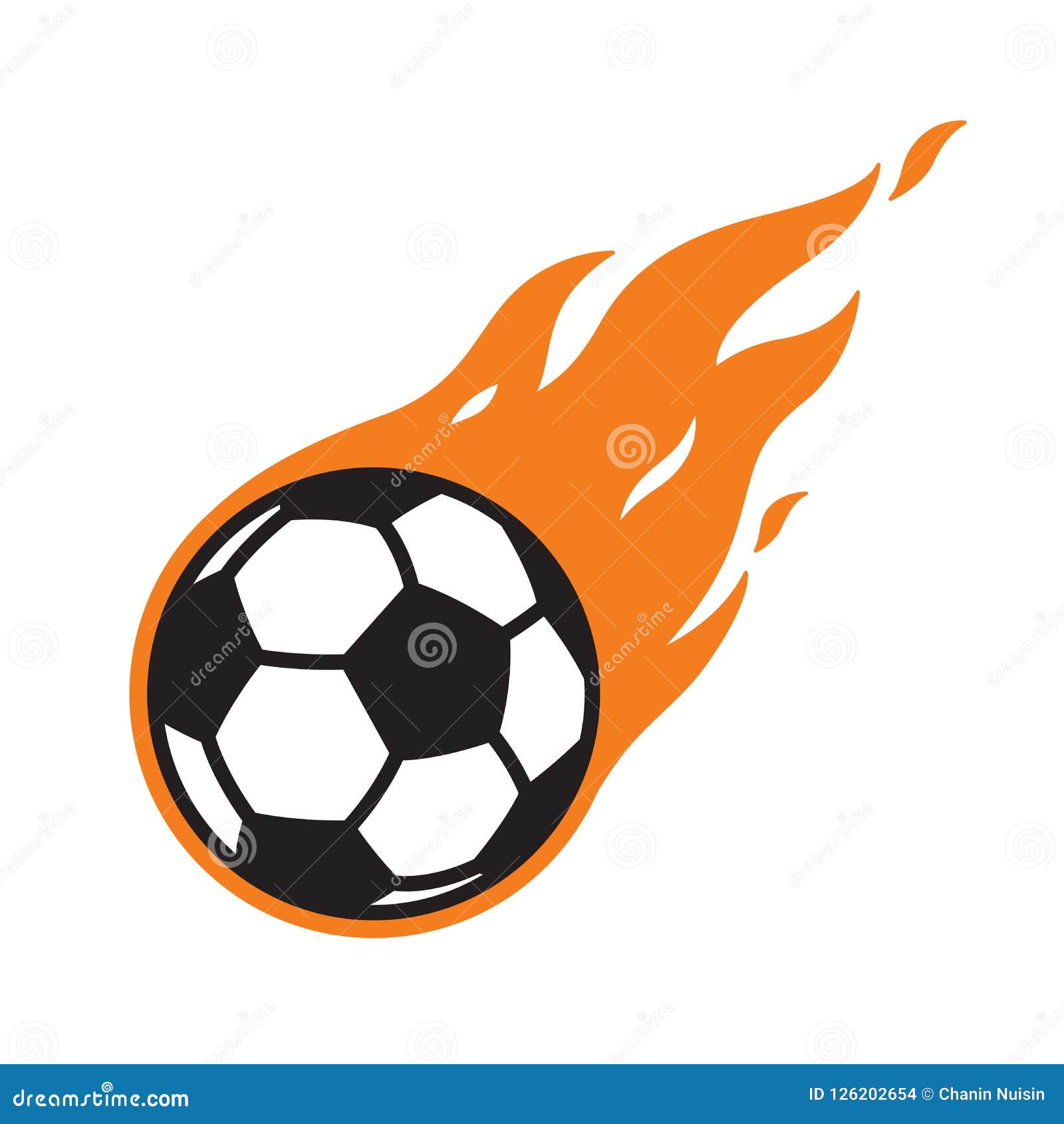 Soccer Ball Vector Logo Icon Football Fire Symbol Cartoon Illustration Graphic Stock Illustration Illustration Of Black Background