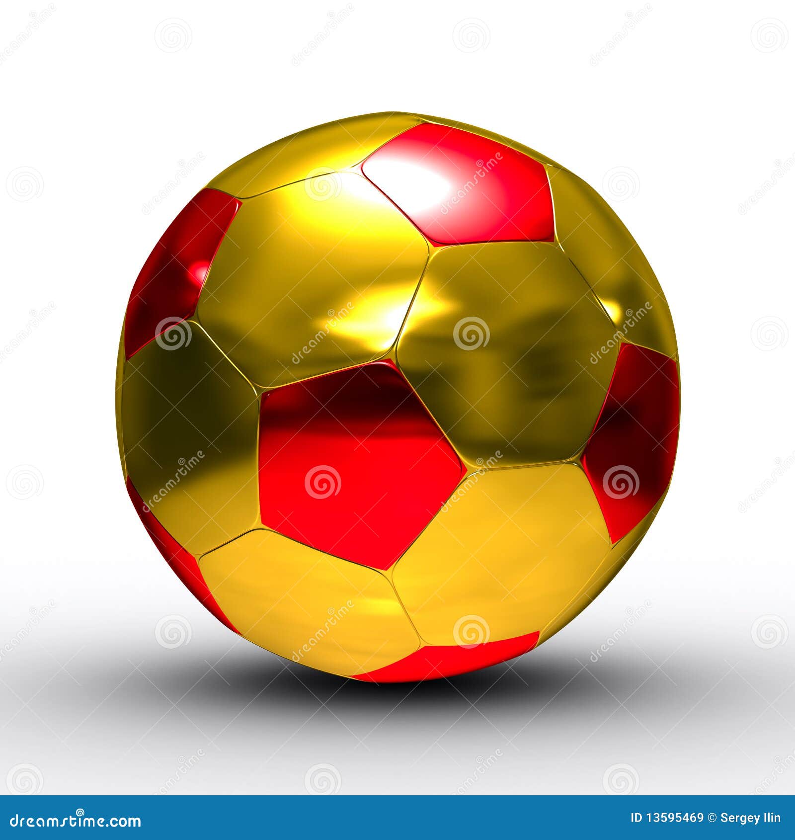 Yellow Ball Isolated On A White Background Stock Photo - Download