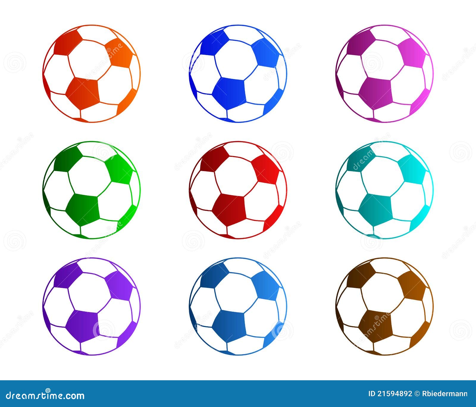 Soccer balls stock illustration. Illustration of vector 21594892