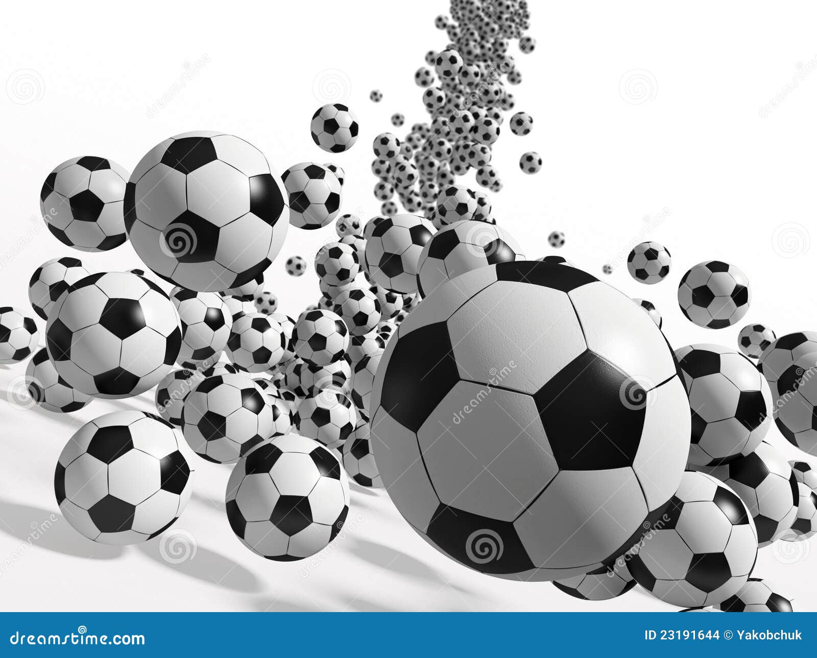 Soccer balls stock illustration. Illustration of game 23191644