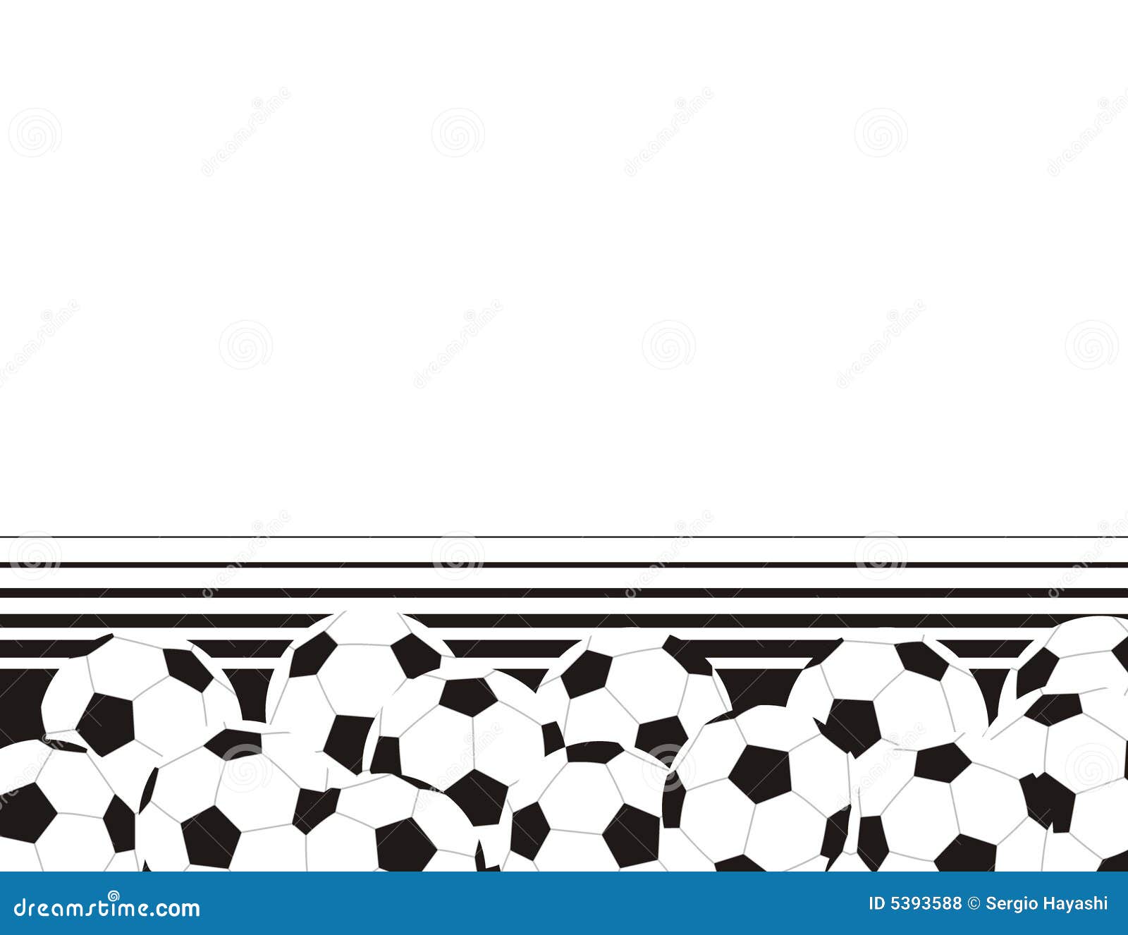 Soccer balls and bars stock vector. Illustration of background 5393588