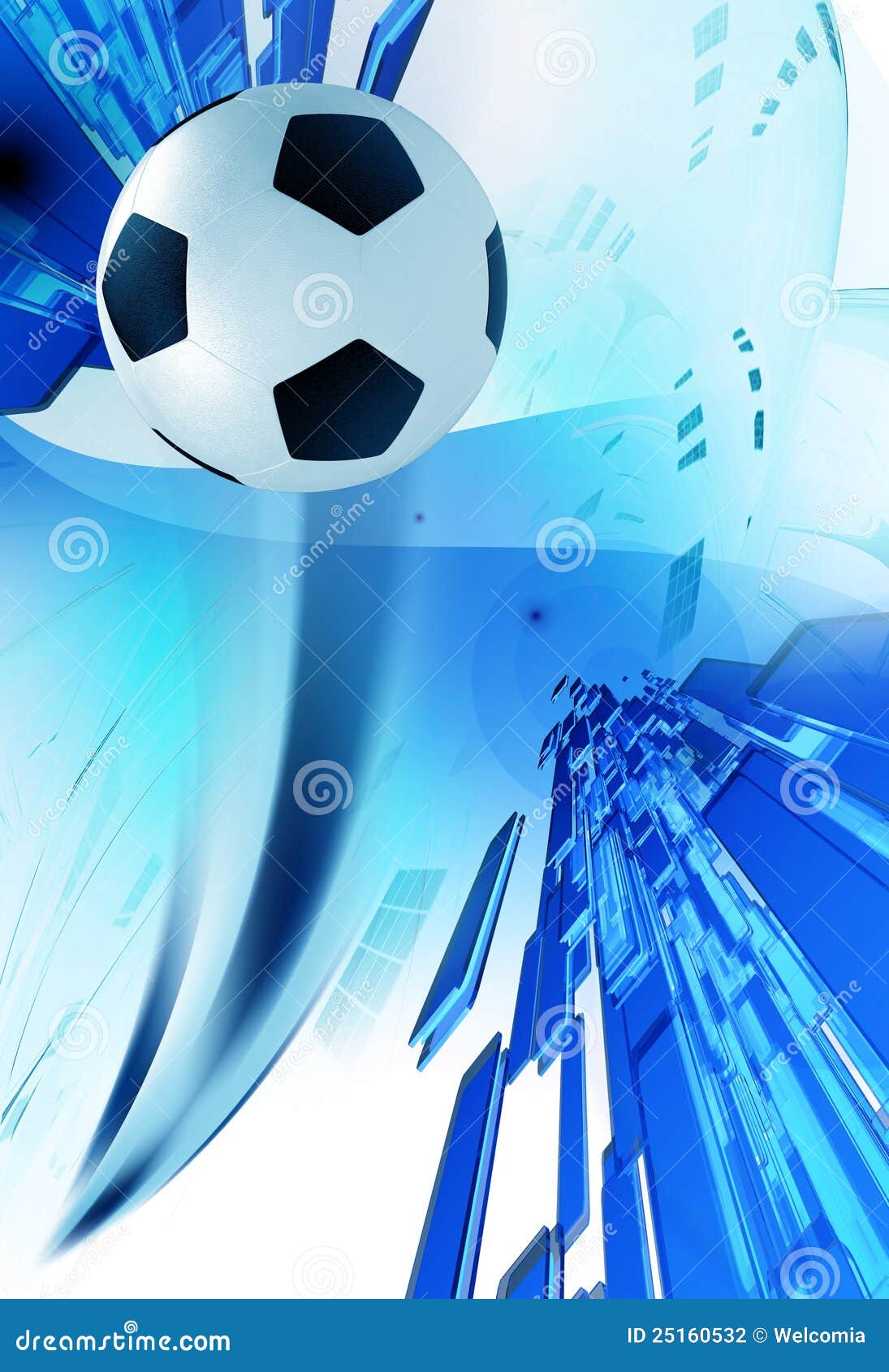 Soccer Blue Background stock illustration. Illustration of sport - 25160532