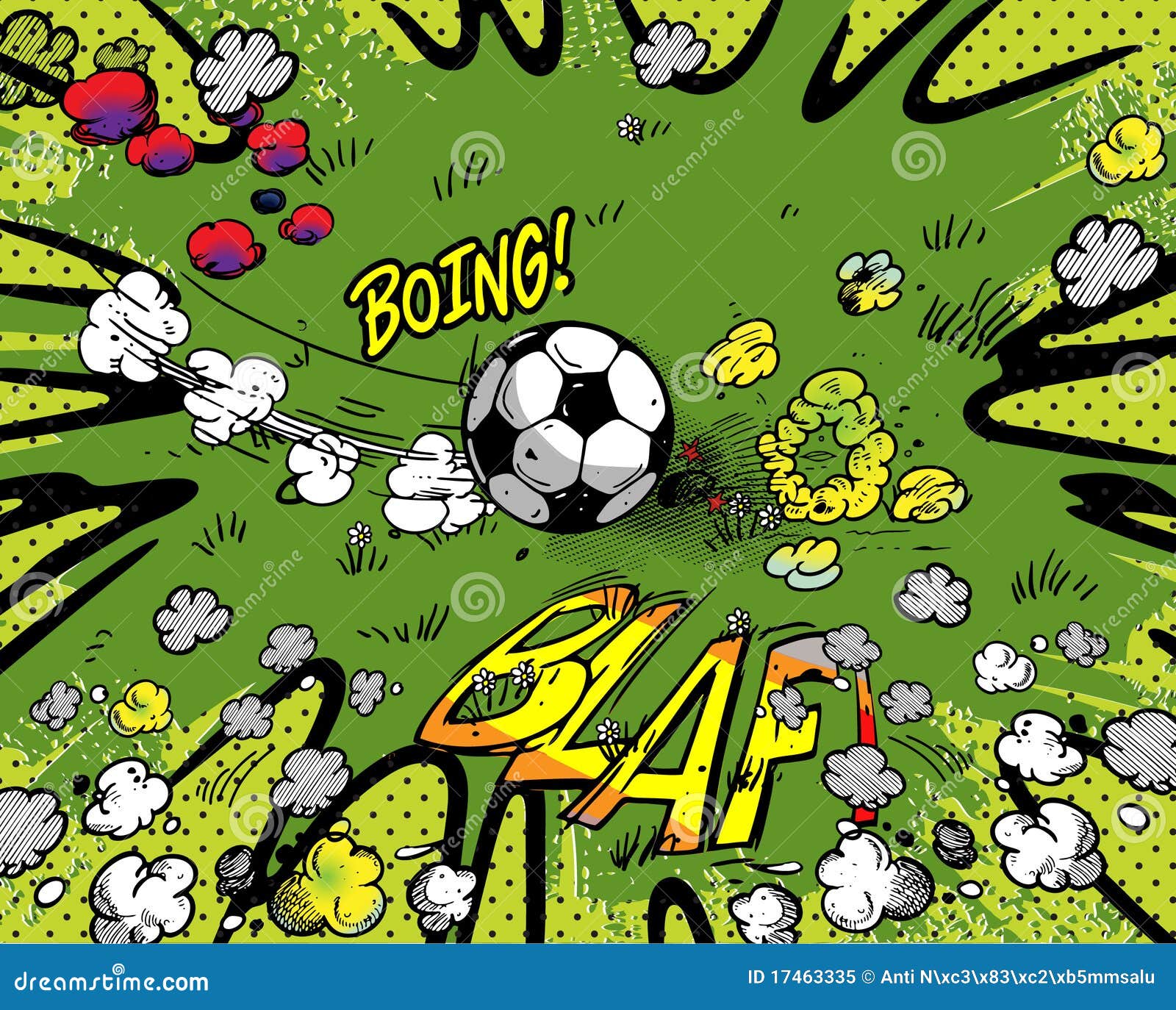 Soccer cartoon background stock vector. Illustration of football - 17463335