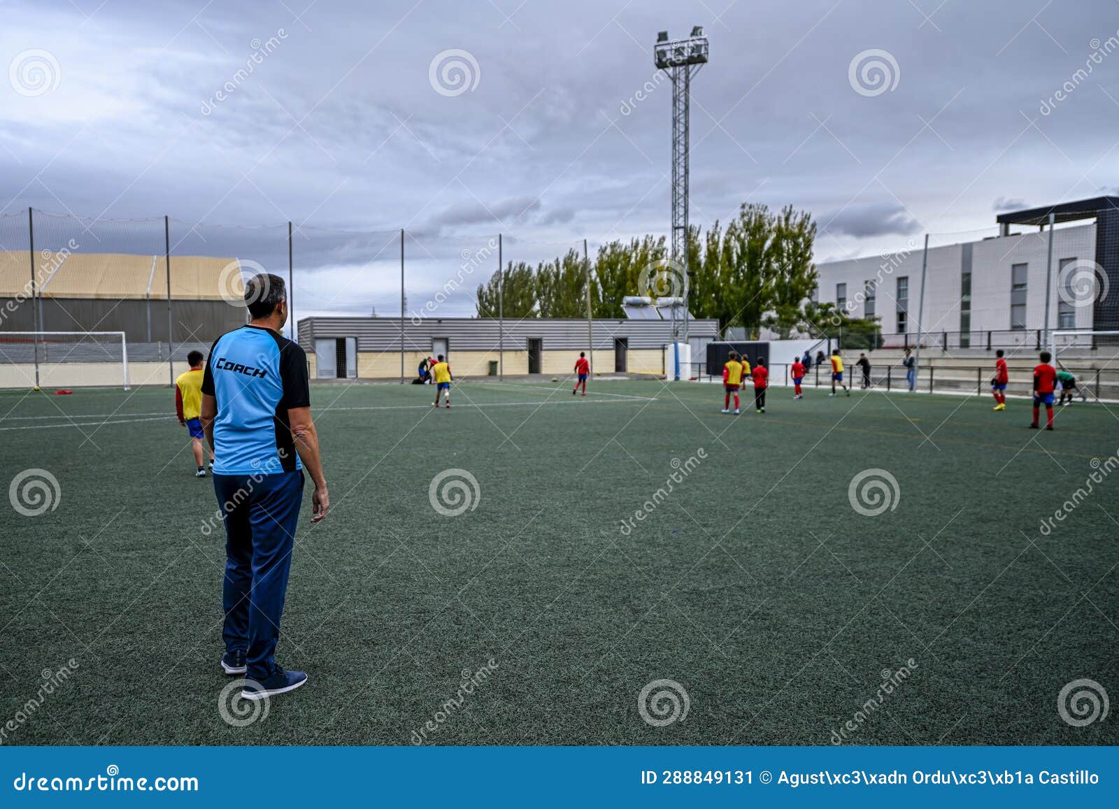 Soccer Coach, Directing a Training Session. Stock Image Image of soccer, person 288849131